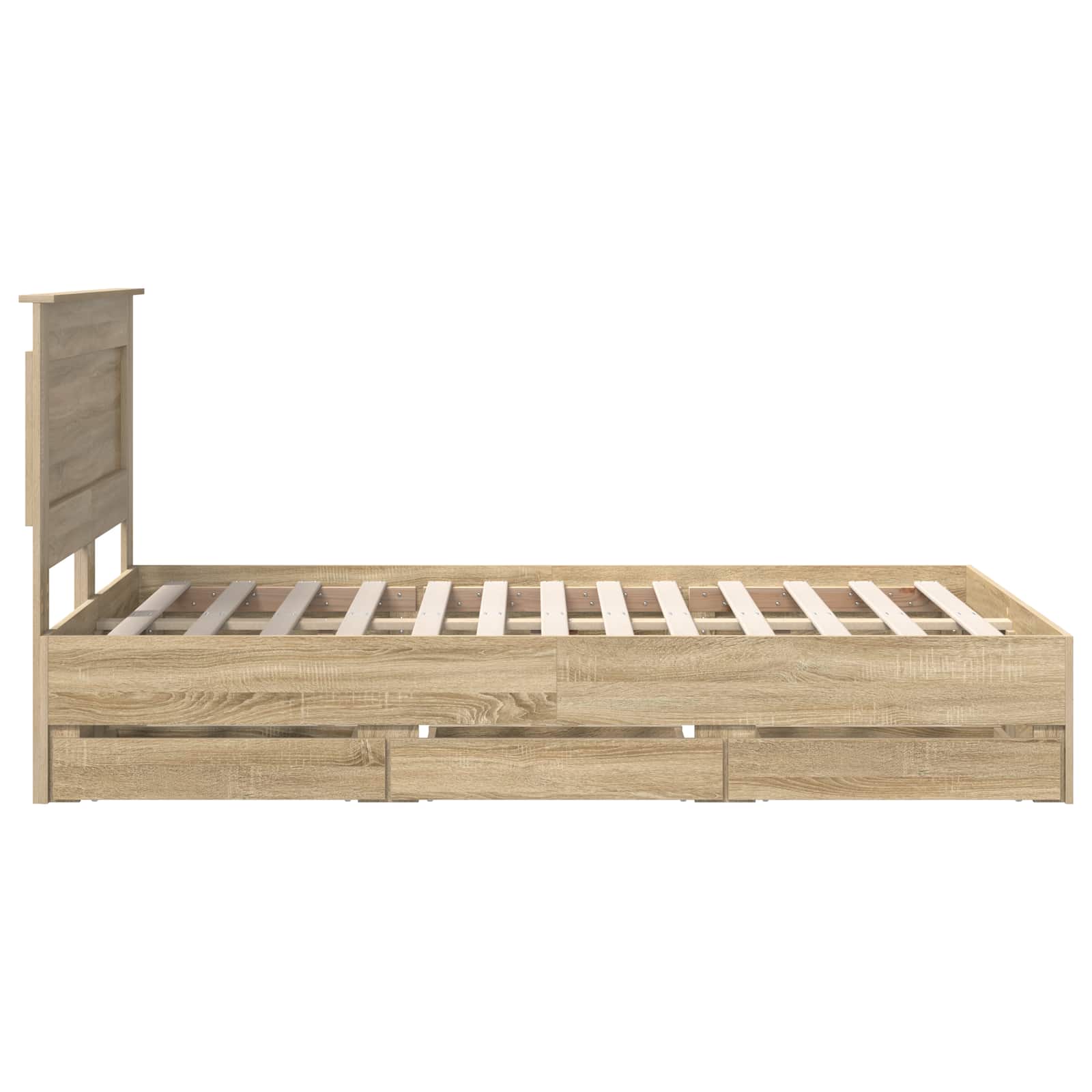 Cadre de lit Chêne Sonoma 120 x 190 cm Bois Ingénierie - XIOS