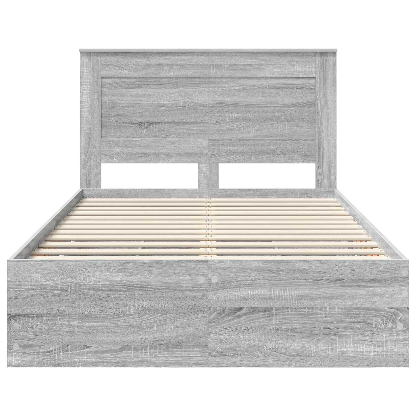 Cadre de lit Gris Sonoma 120 x 190 cm Bois Ingénierie - XIOS