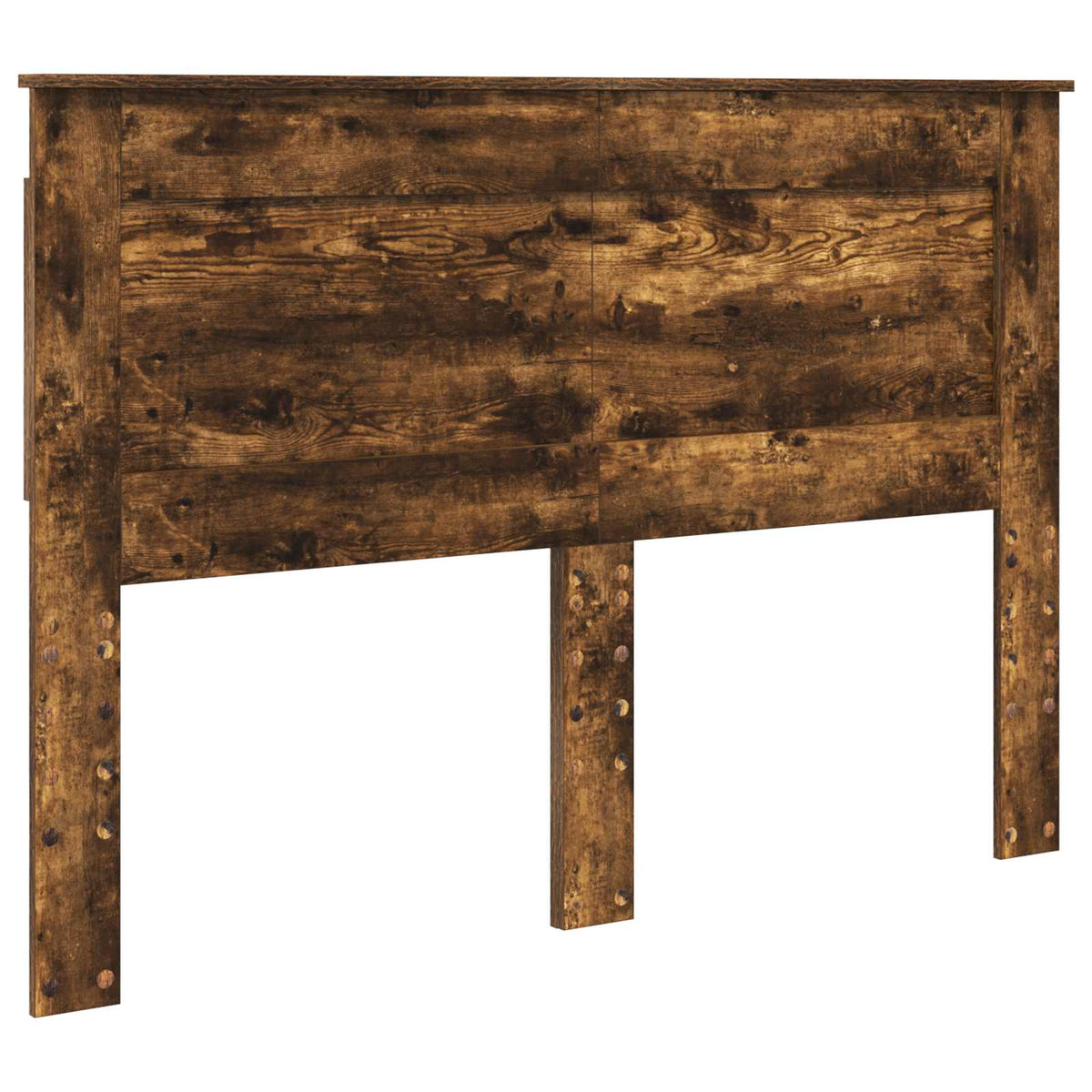 Lit de Rangement Chêne fumé 160 x 200 cm Bois d'ingénierie