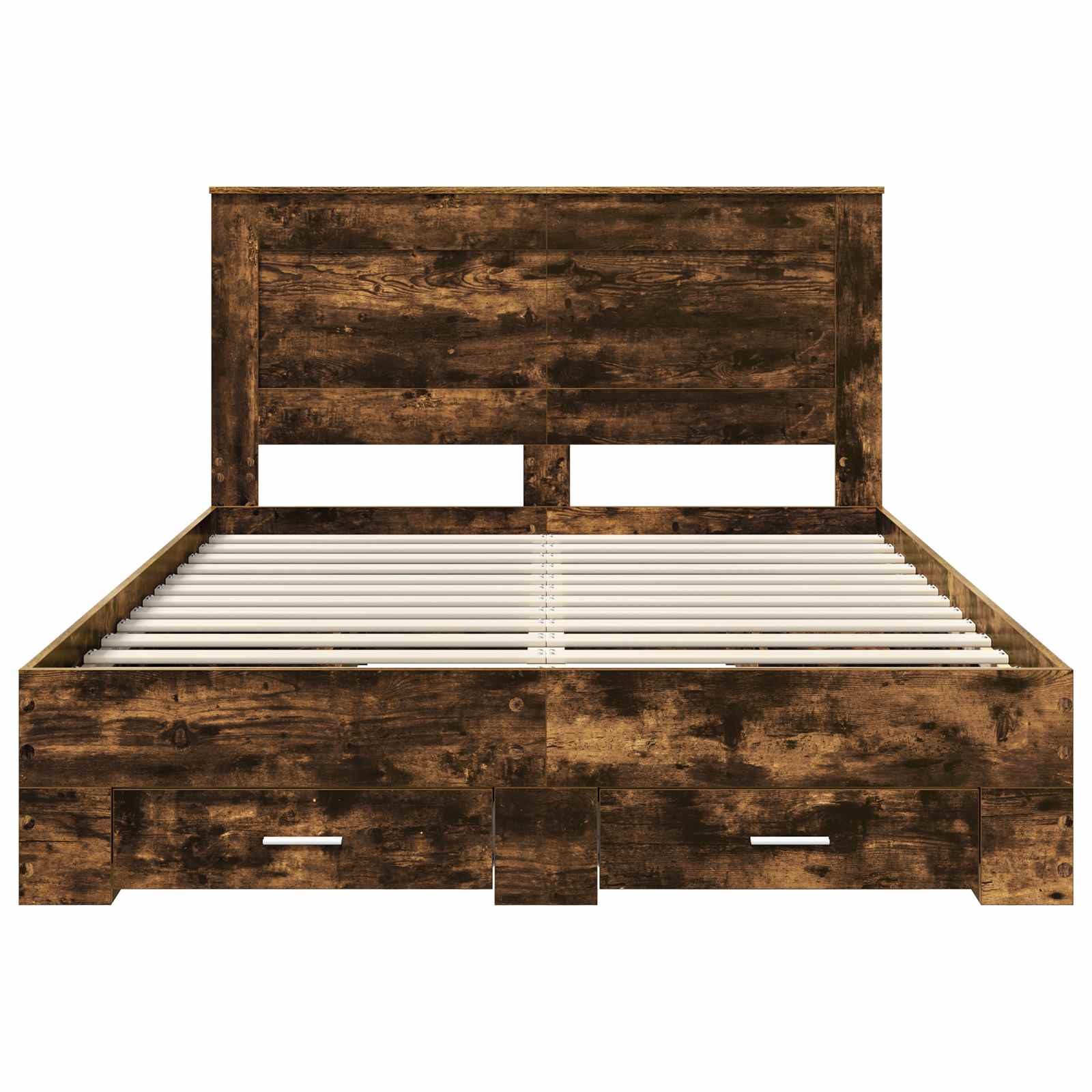 Cadre de lit Chêne fumé 150 x 200 cm Bois d'ingénierie - XIOS