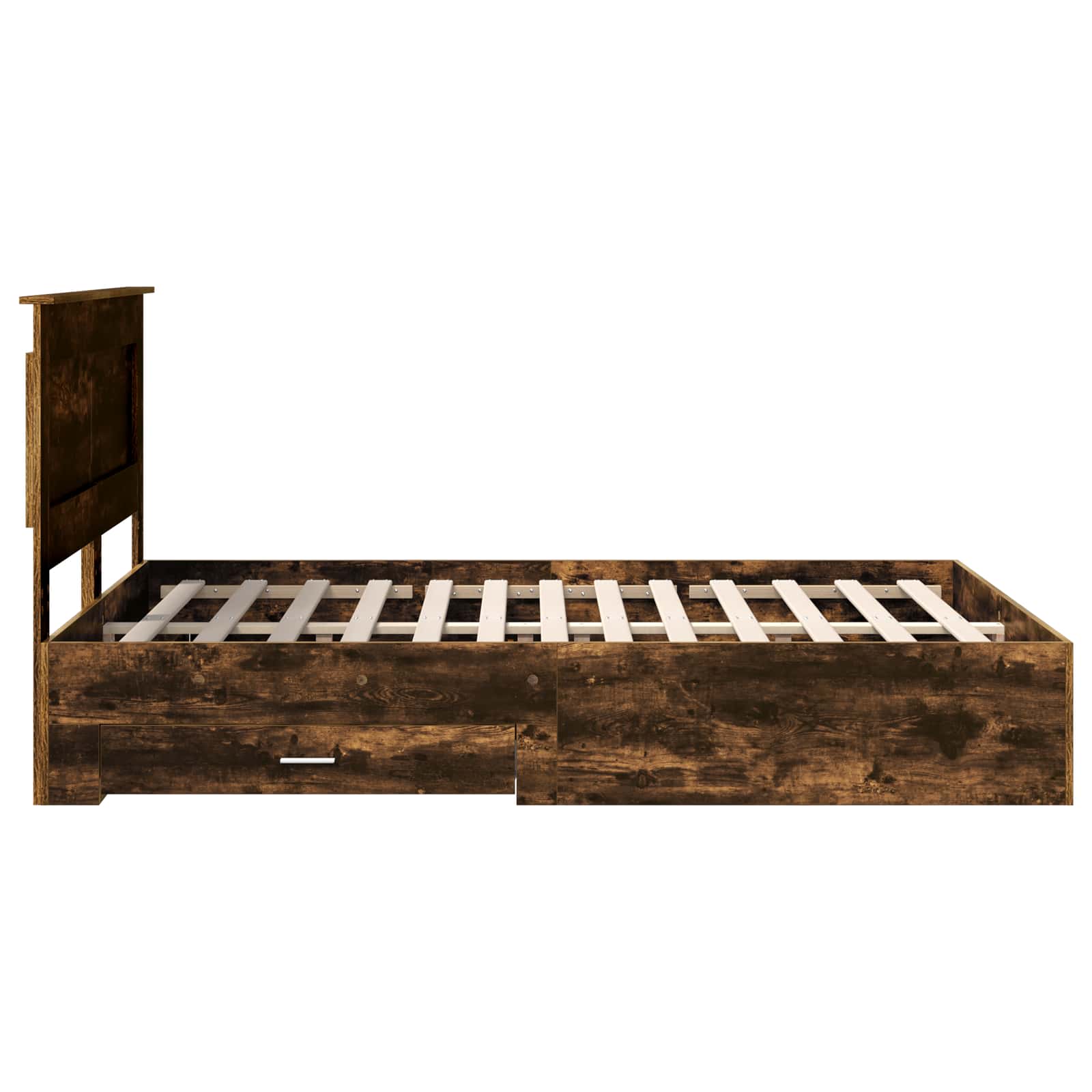 Cadre de lit Chêne fumé 140 x 190 cm Bois d'ingénierie - XIOS