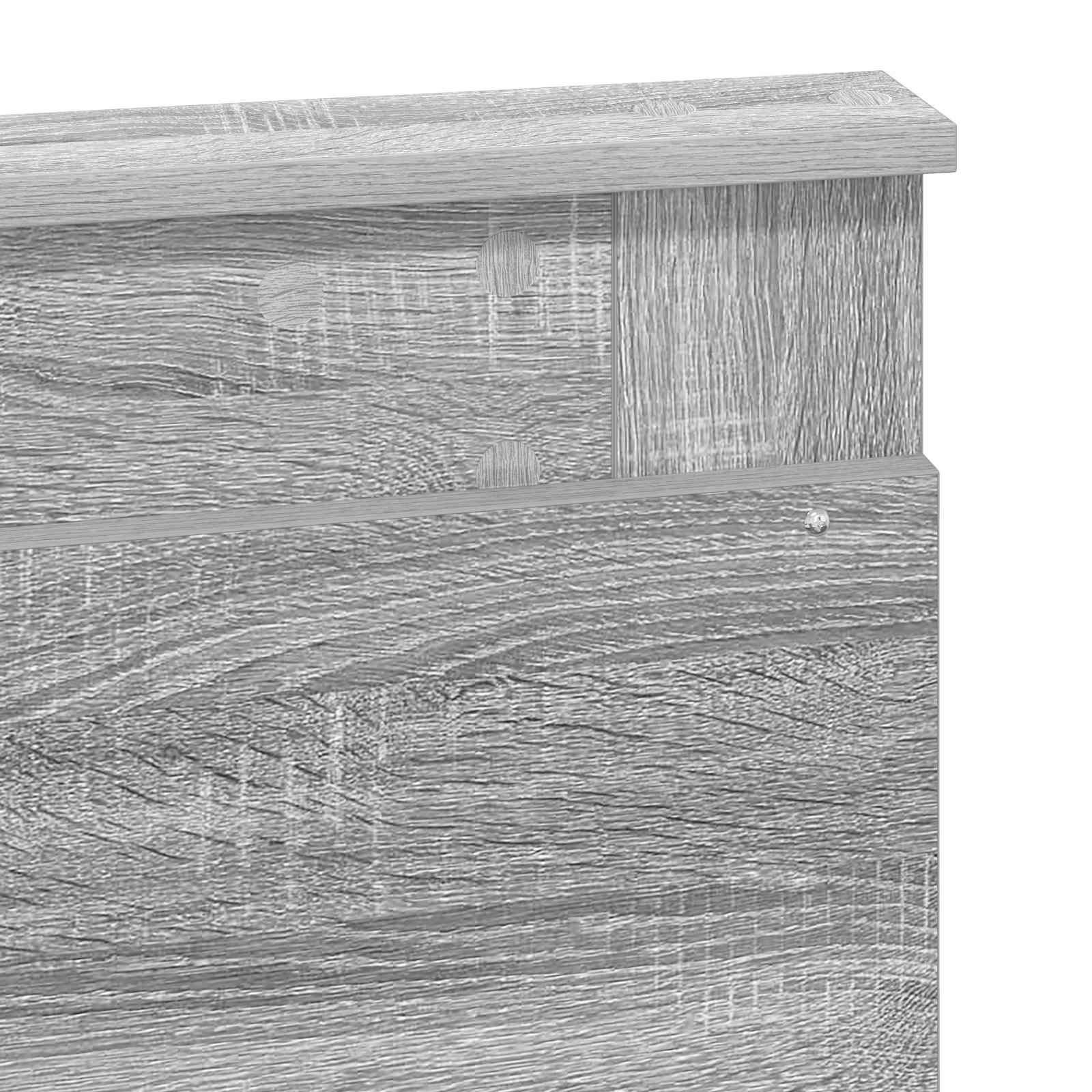 Cadre de lit Gris Sonoma 140 x 200 cm Bois d'ingénierie - XIOS