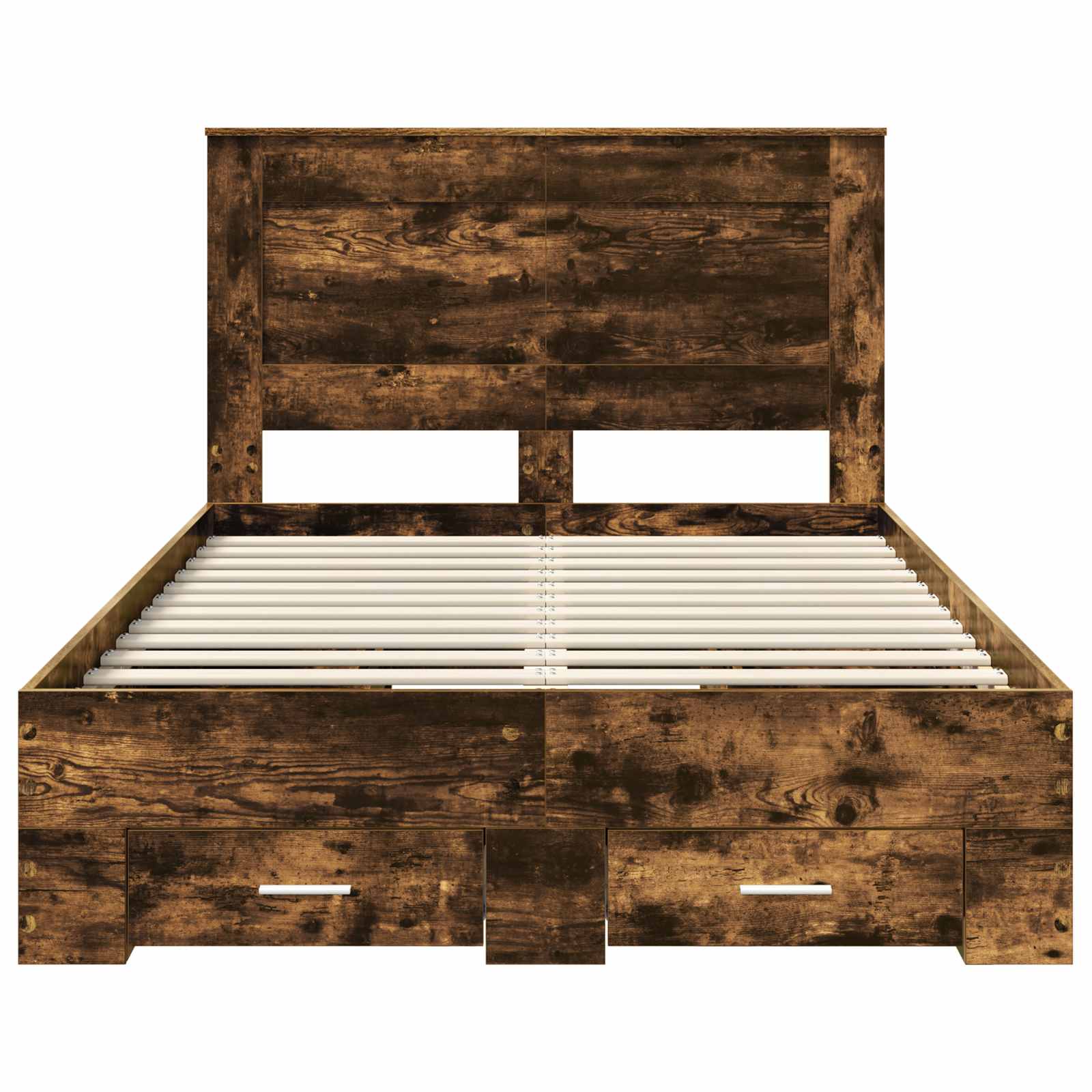 Cadre de lit Chêne fumé 135 x 190 cm Bois d'ingénierie - XIOS