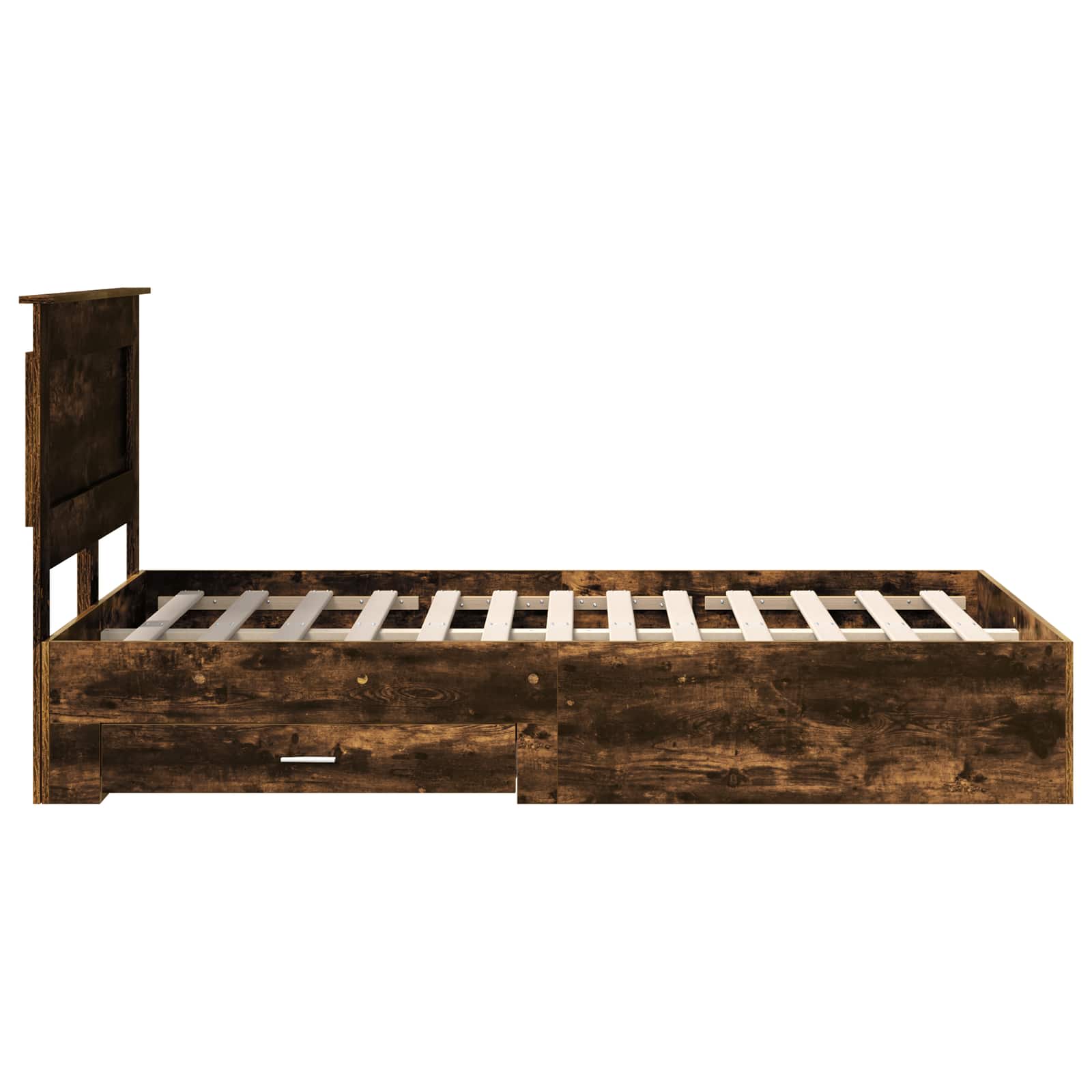 Cadre de lit Chêne fumé 135 x 190 cm Bois d'ingénierie - XIOS