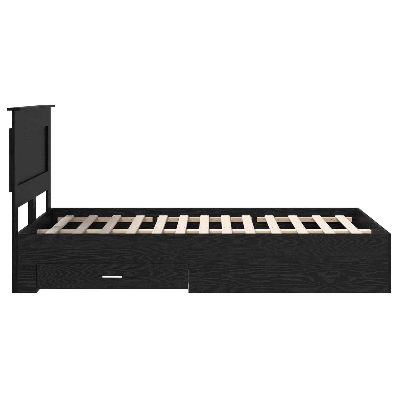Cadre de lit Chêne noir 120 x 190 cm Bois d'ingénierie - XIOS