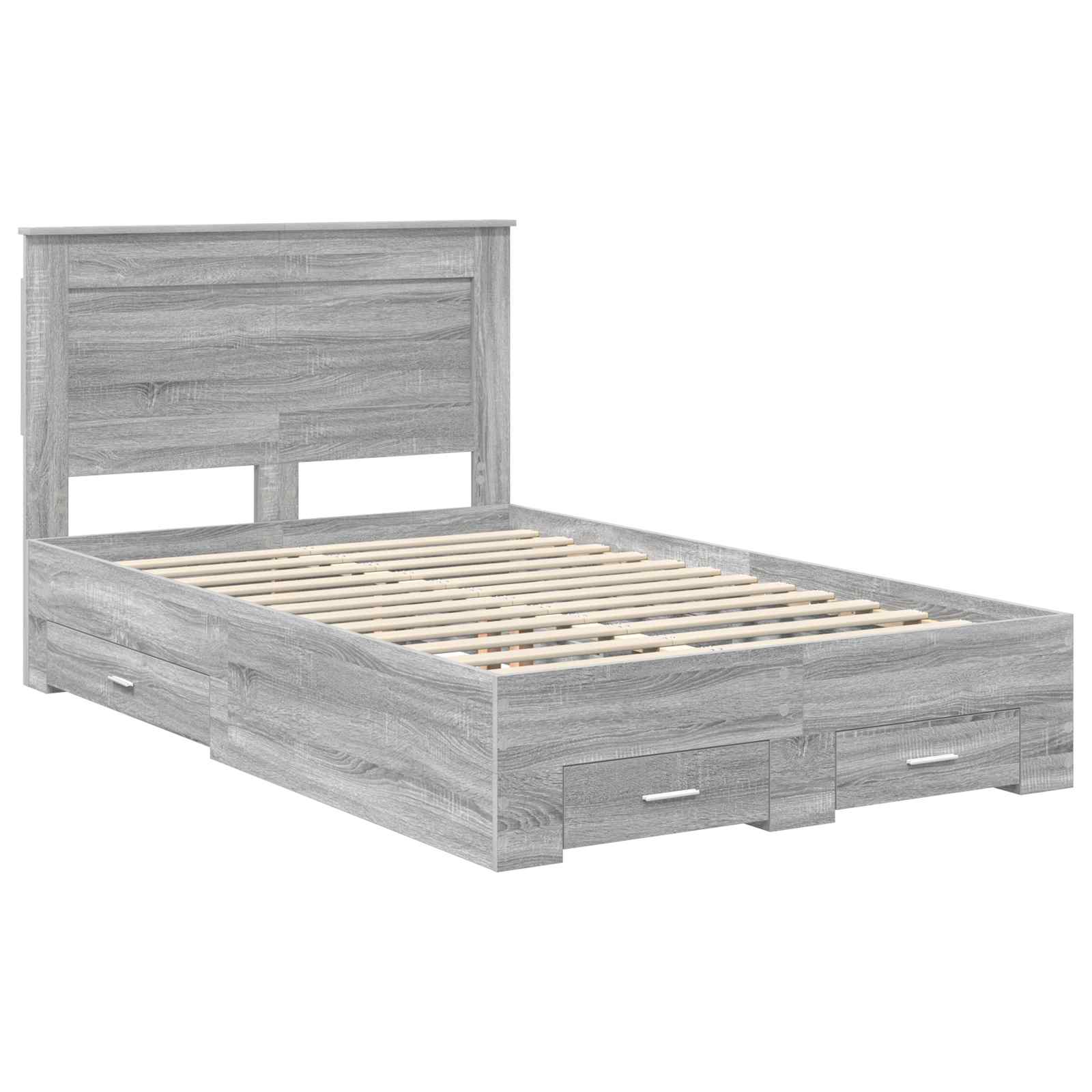 Cadre de lit avec tiroir avec tête de lit Bois d'ingénierie - XIOS