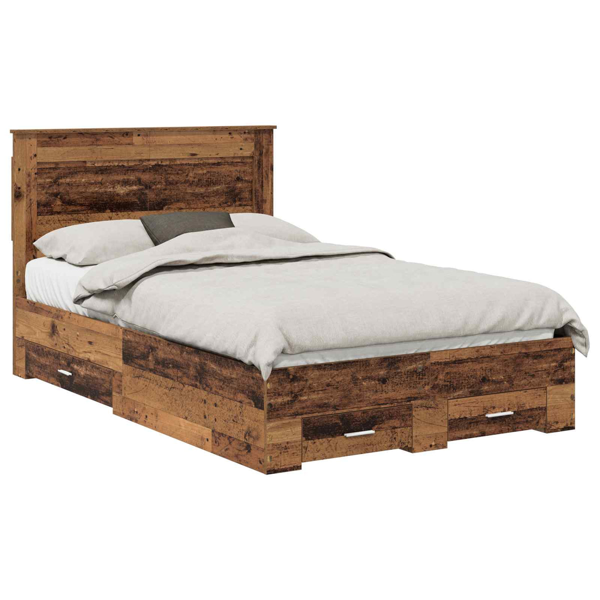 Cadre de lit Bois ancien 120 x 190 cm Bois d'ingénierie