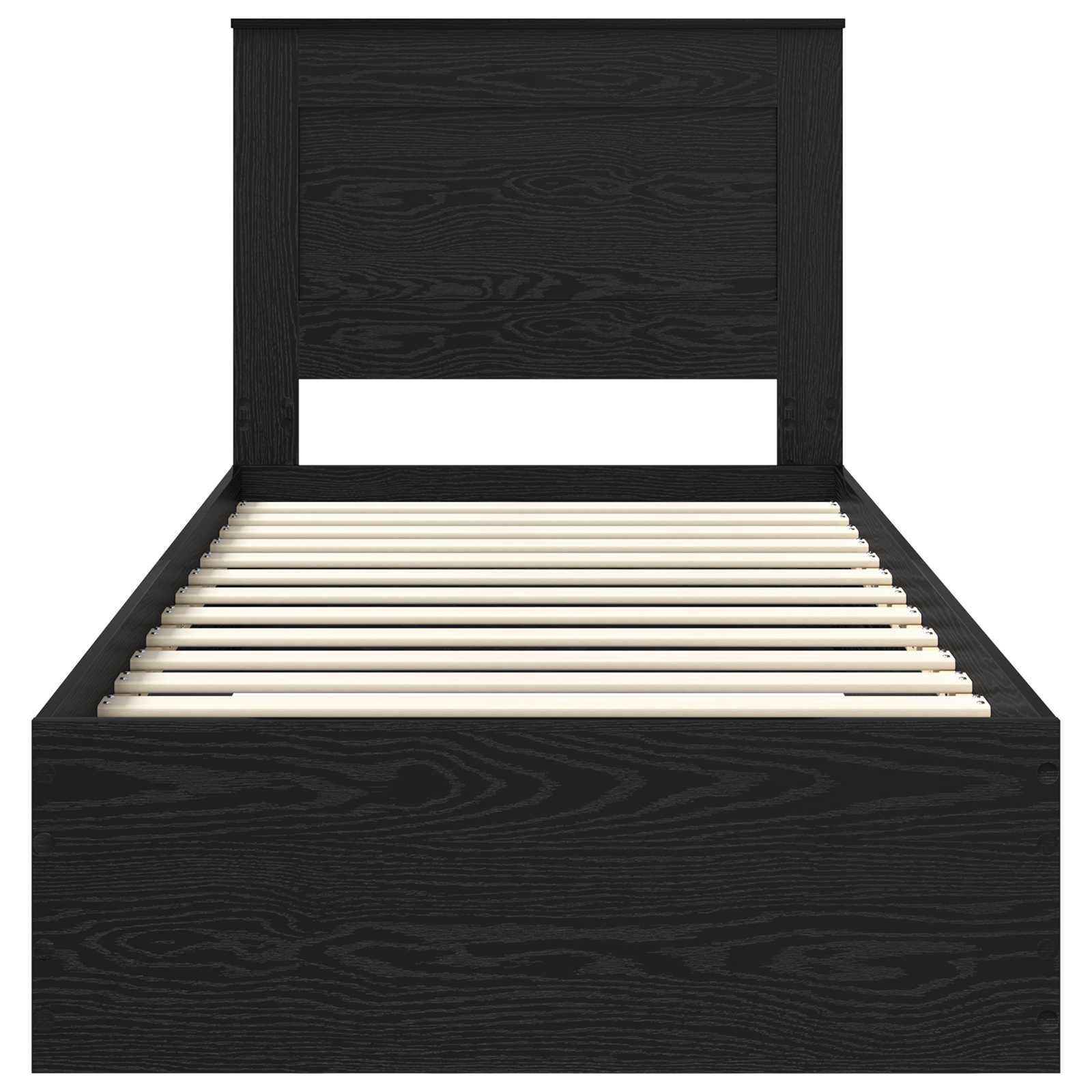 Cadre de lit Chêne noir 100 x 200 cm Bois d'ingénierie - XIOS