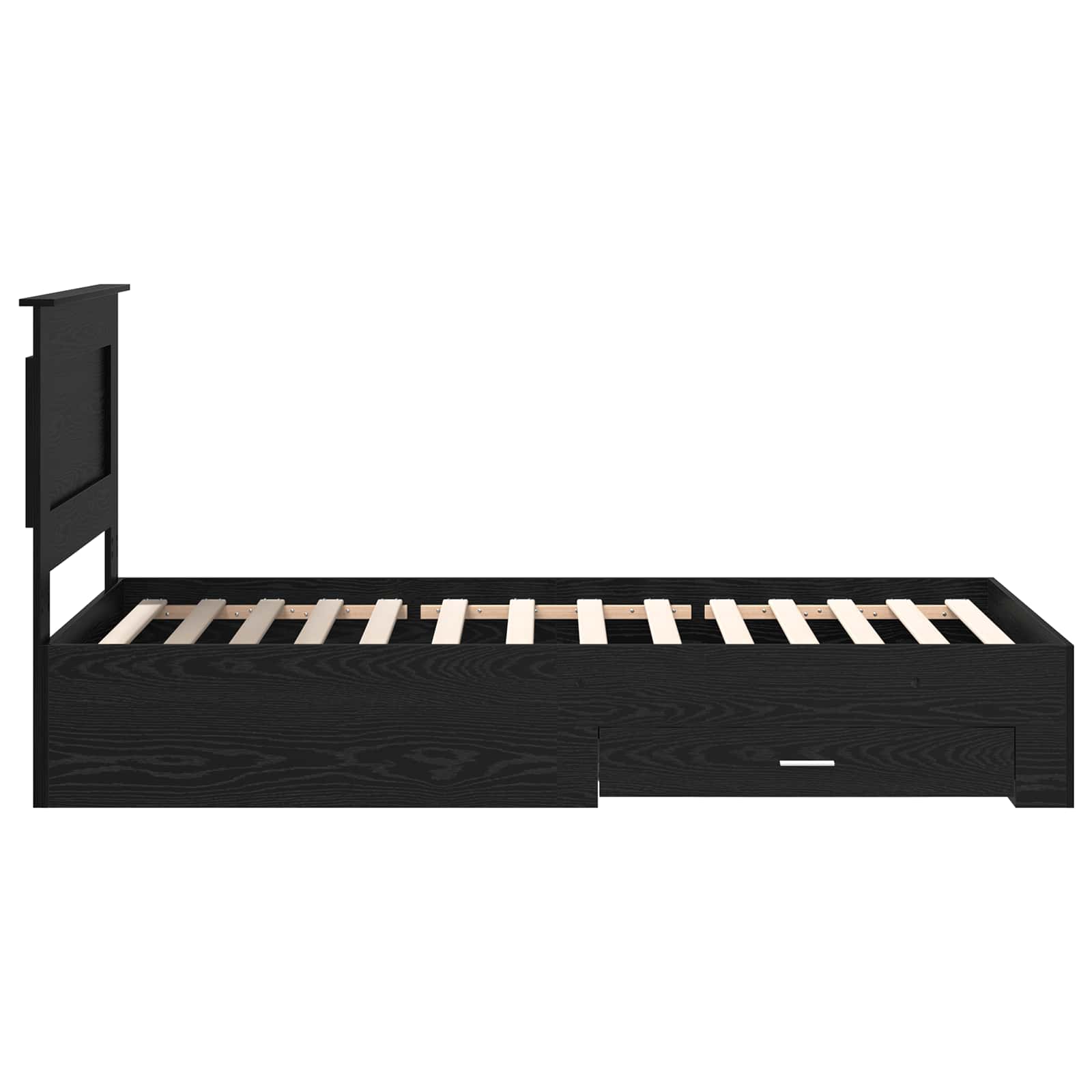Cadre de lit Chêne noir 100 x 200 cm Bois d'ingénierie - XIOS