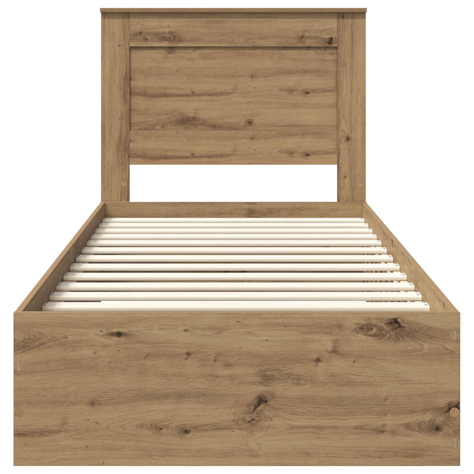 Cadre de lit Chêne artisanal 100 x 200 cm Bois d'ingénierie - XIOS