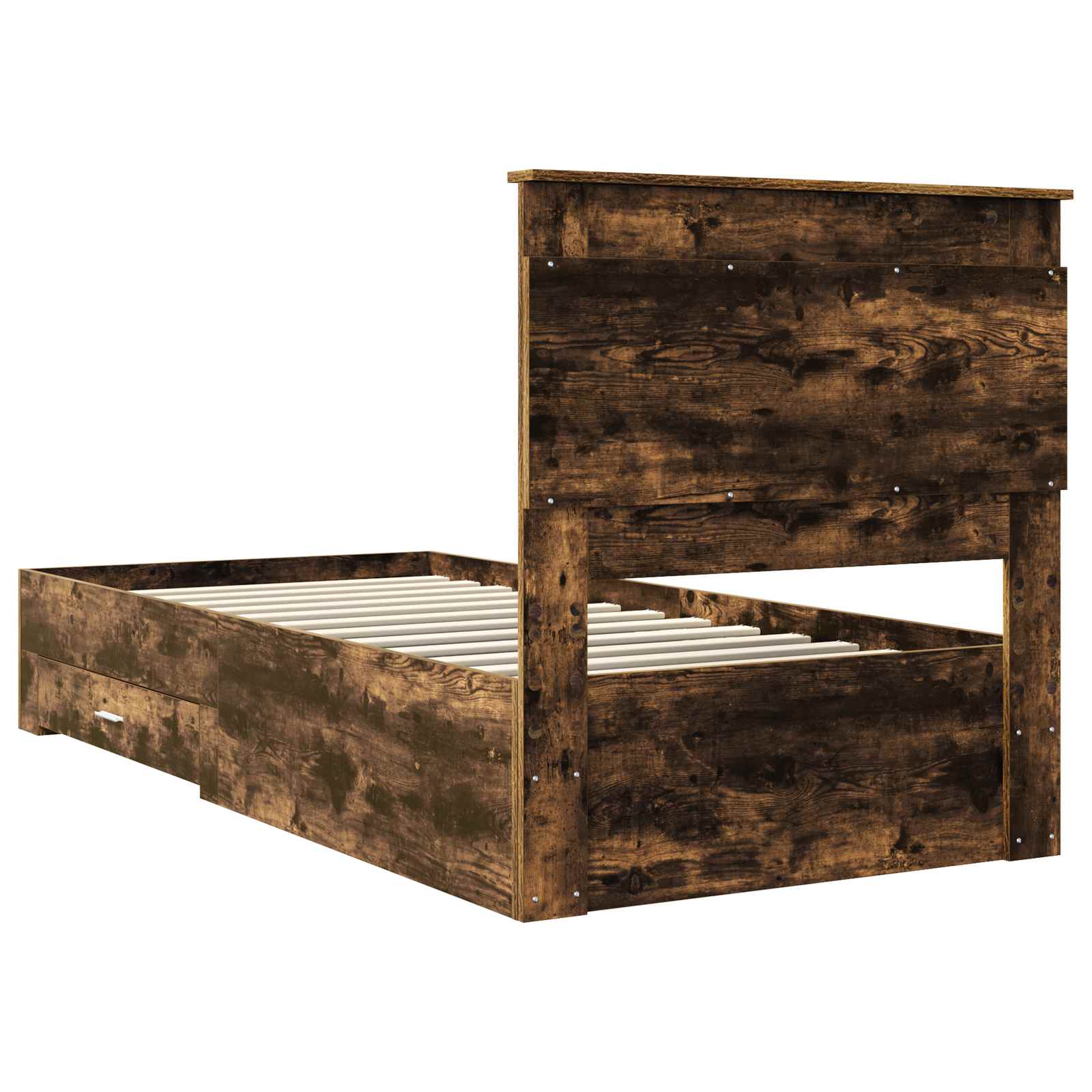 Cadre de lit Chêne fumé 90 x 190 cm Bois d'ingénierie - XIOS