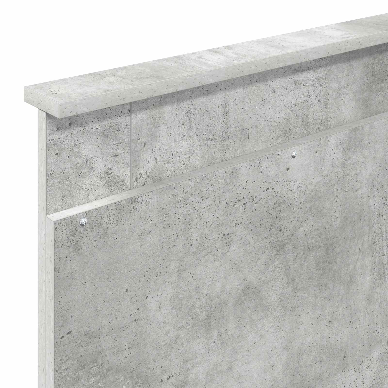 Cadre de lit Gris béton 90 x 200 cm Bois d'ingénierie - XIOS