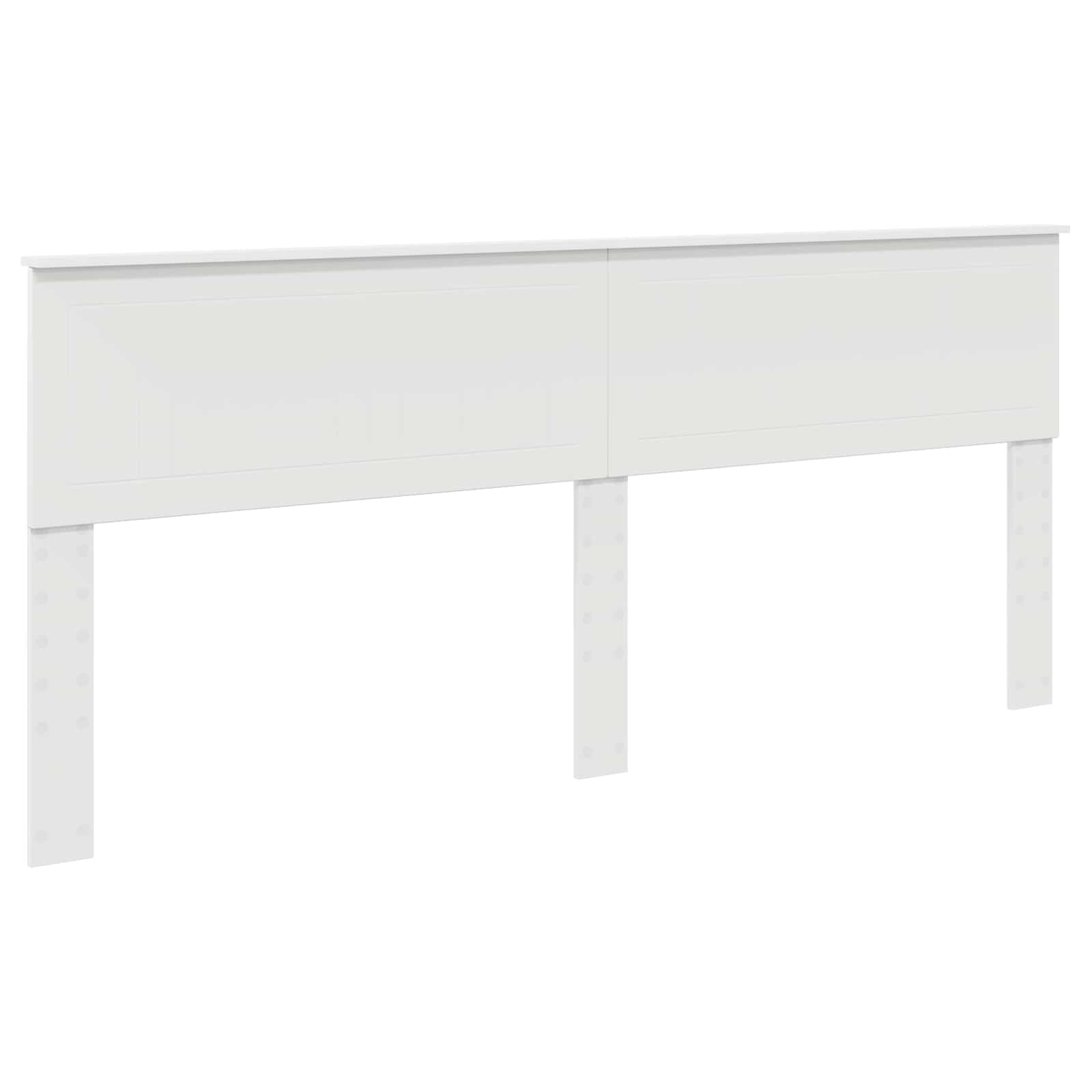 Cadre de lit avec tête de lit Blanc 200 x 200 cm Pin massif - XIOS