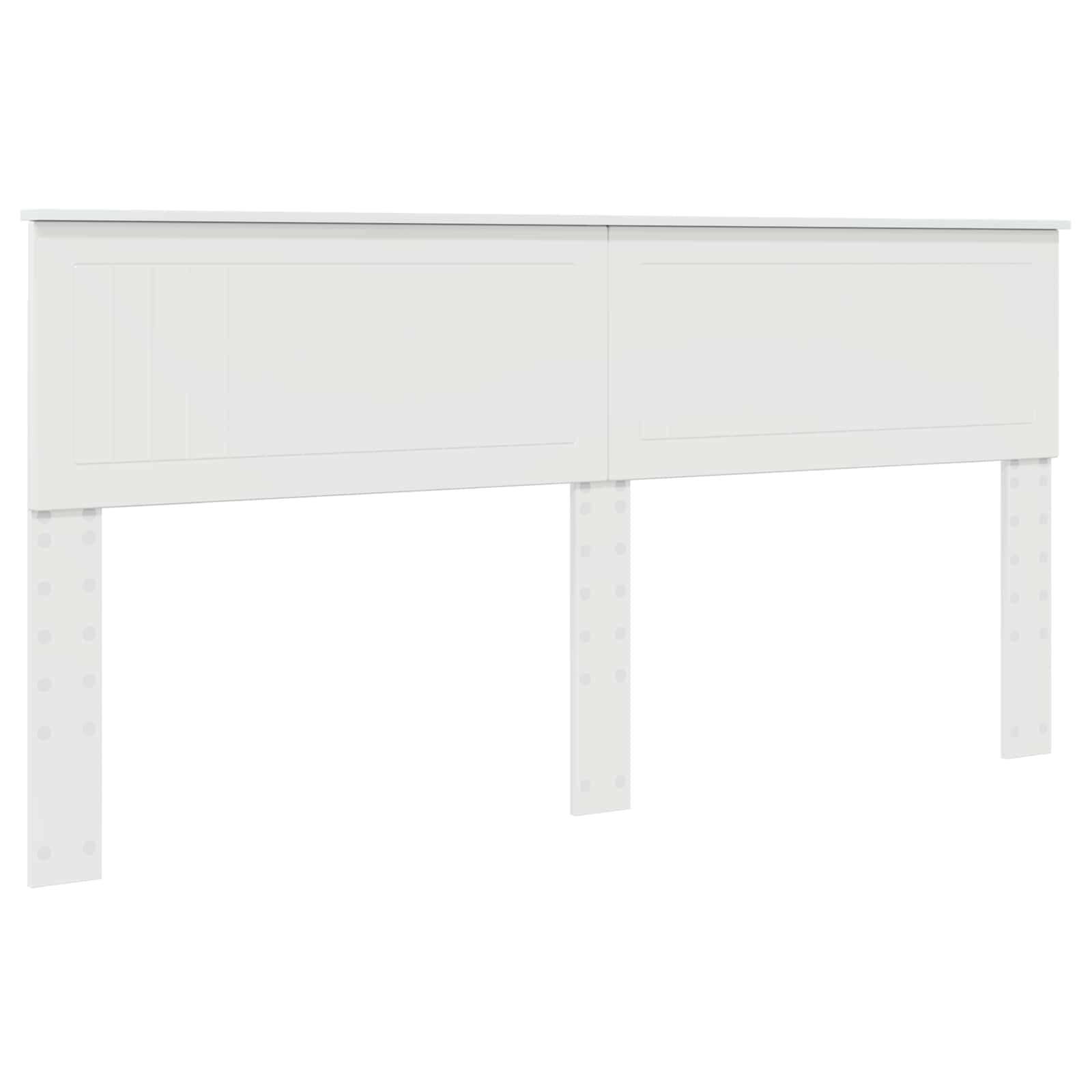 Cadre de lit avec tête de lit Blanc 180 x 200 cm Pin massif - XIOS