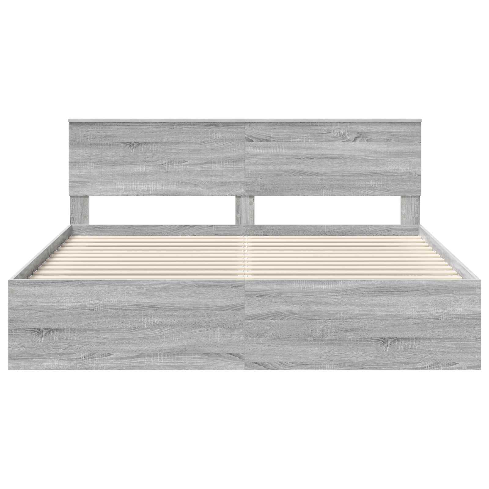 Cadre de lit Gris Sonoma 180 x 200 cm Pin massif - XIOS