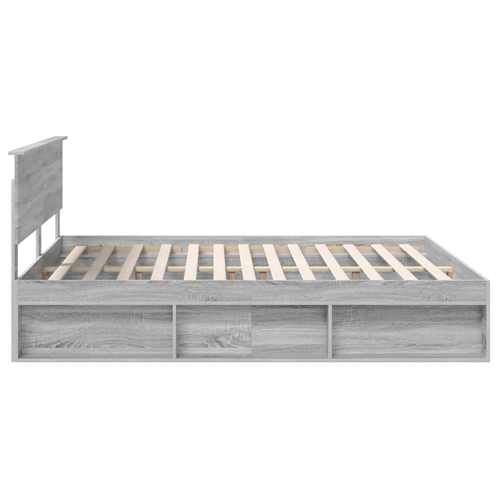 Cadre de lit Gris Sonoma 180 x 200 cm Pin massif - XIOS