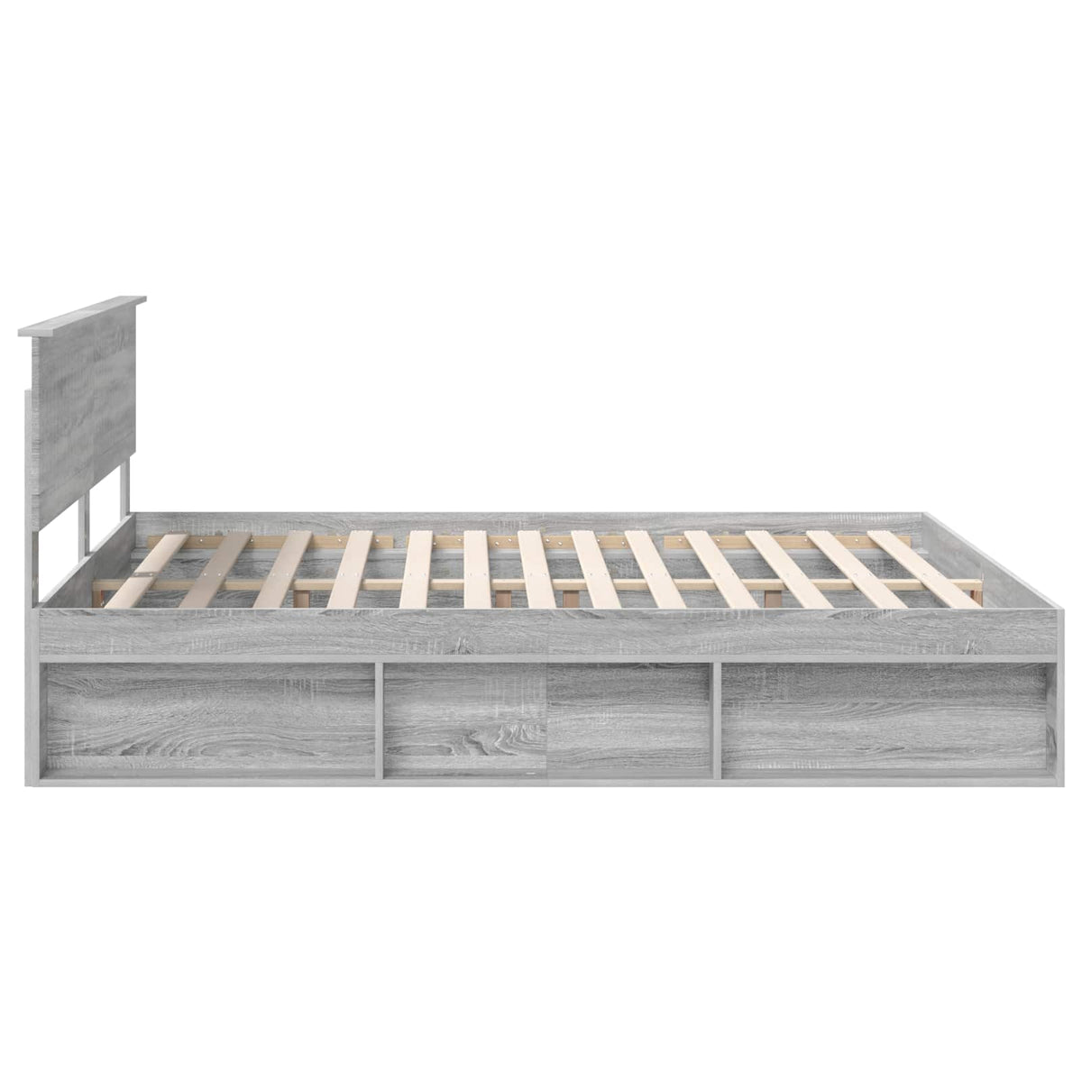 Cadre de lit Sonoma gris 180 x 200 cm Pin massif