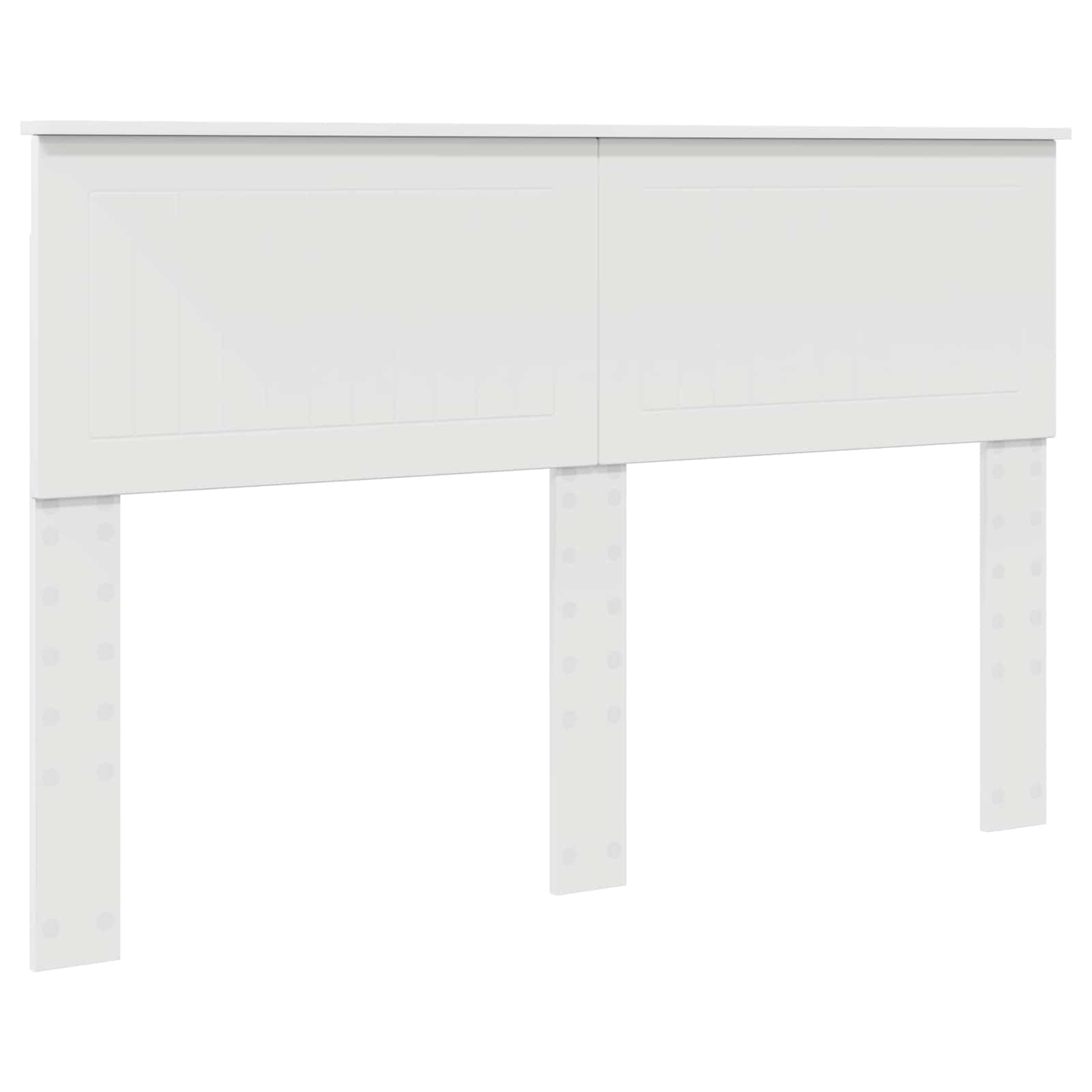Cadre de lit avec tête de lit Blanc 140 x 200 cm Pin massif - XIOS