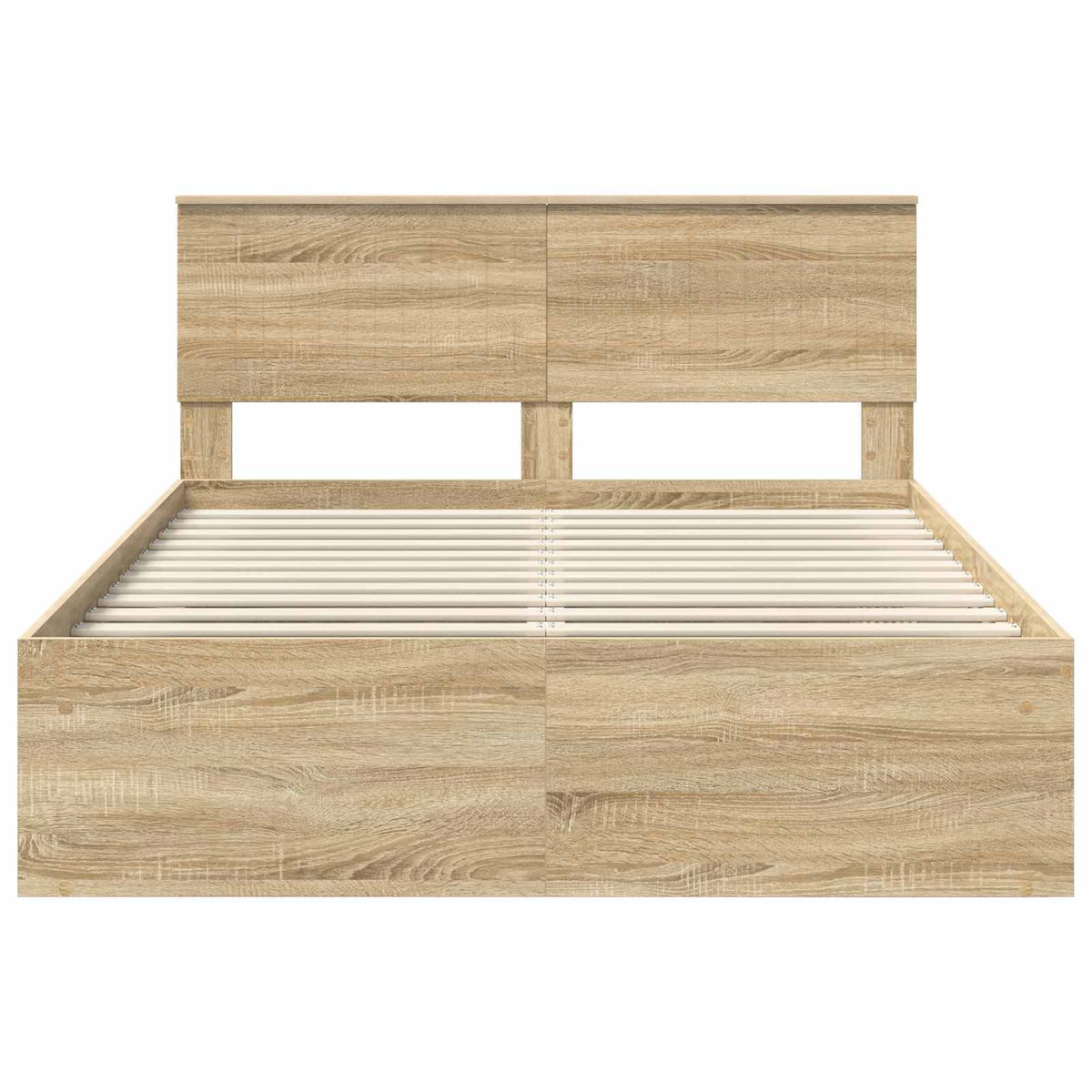 Cadre de lit Chêne Sonoma 140 x 190 cm Pin massif