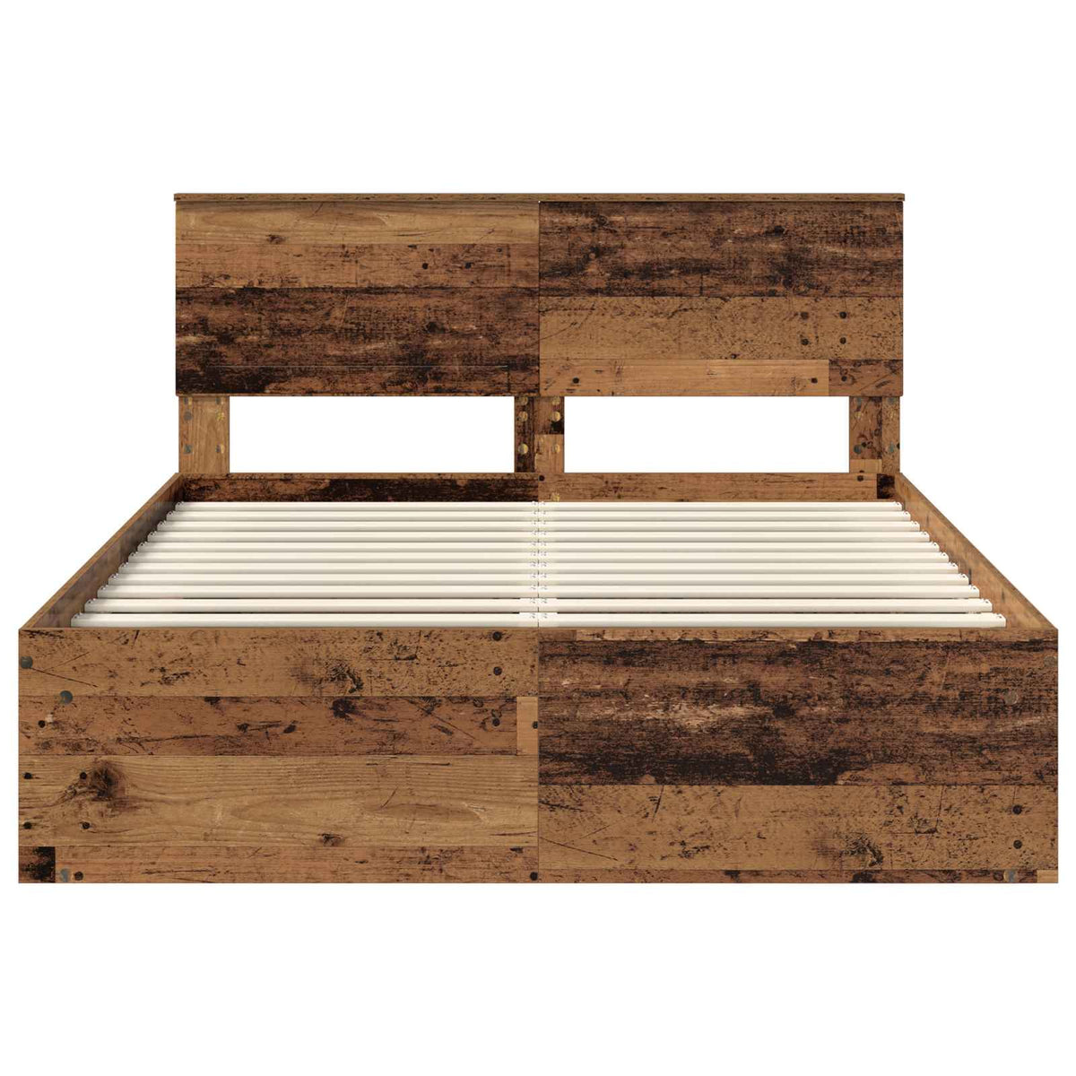 Cadre de lit Bois ancien 140 x 190 cm Pin massif