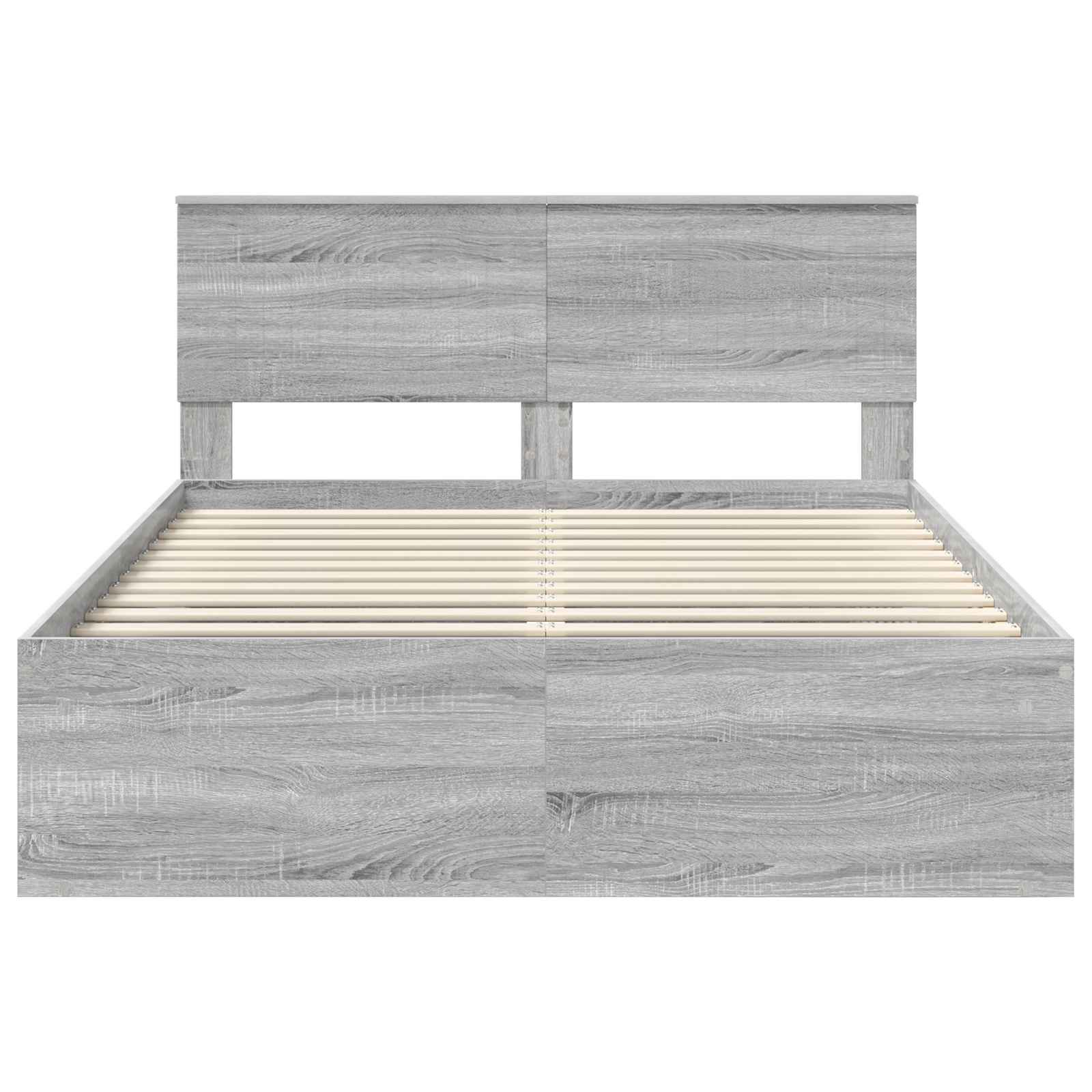 Cadre de lit Gris Sonoma 135 x 190 cm Pin massif - XIOS