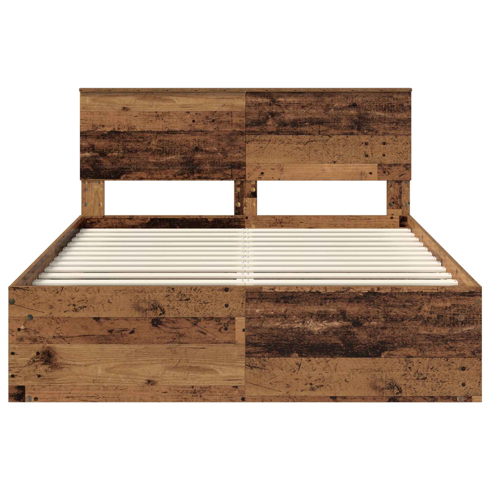 Cadre de lit Bois ancien 135 x 190 cm Pin massif