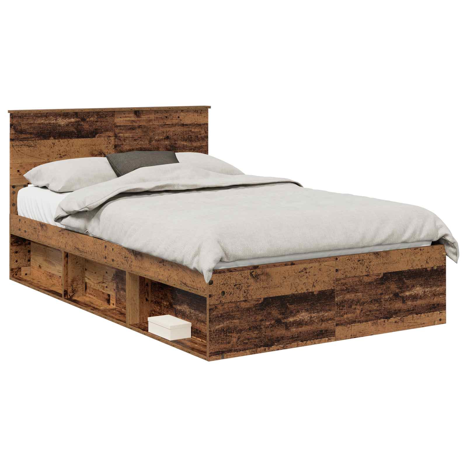 Cadre de lit Bois ancien 120 x 200 cm Pin massif - XIOS