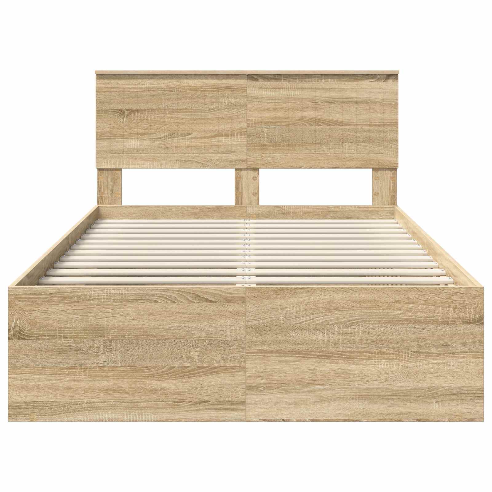 Cadre de lit avec tête de lit Sonoma 120 x 190 cm Pin massif - XIOS