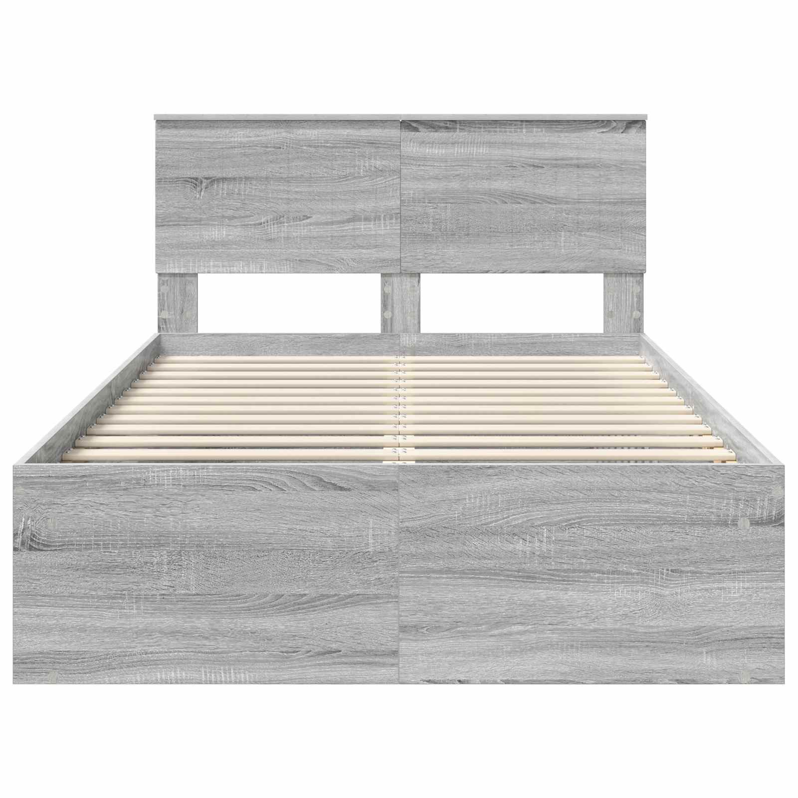 Cadre de lit Gris Sonoma 120 x 190 cm Pin massif - XIOS