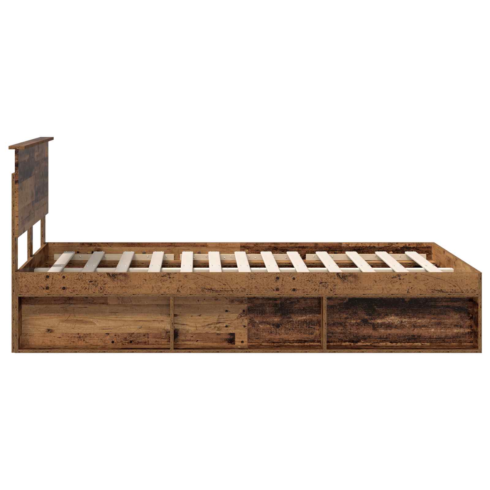 Cadre de lit Bois ancien 120 x 190 cm Pin massif