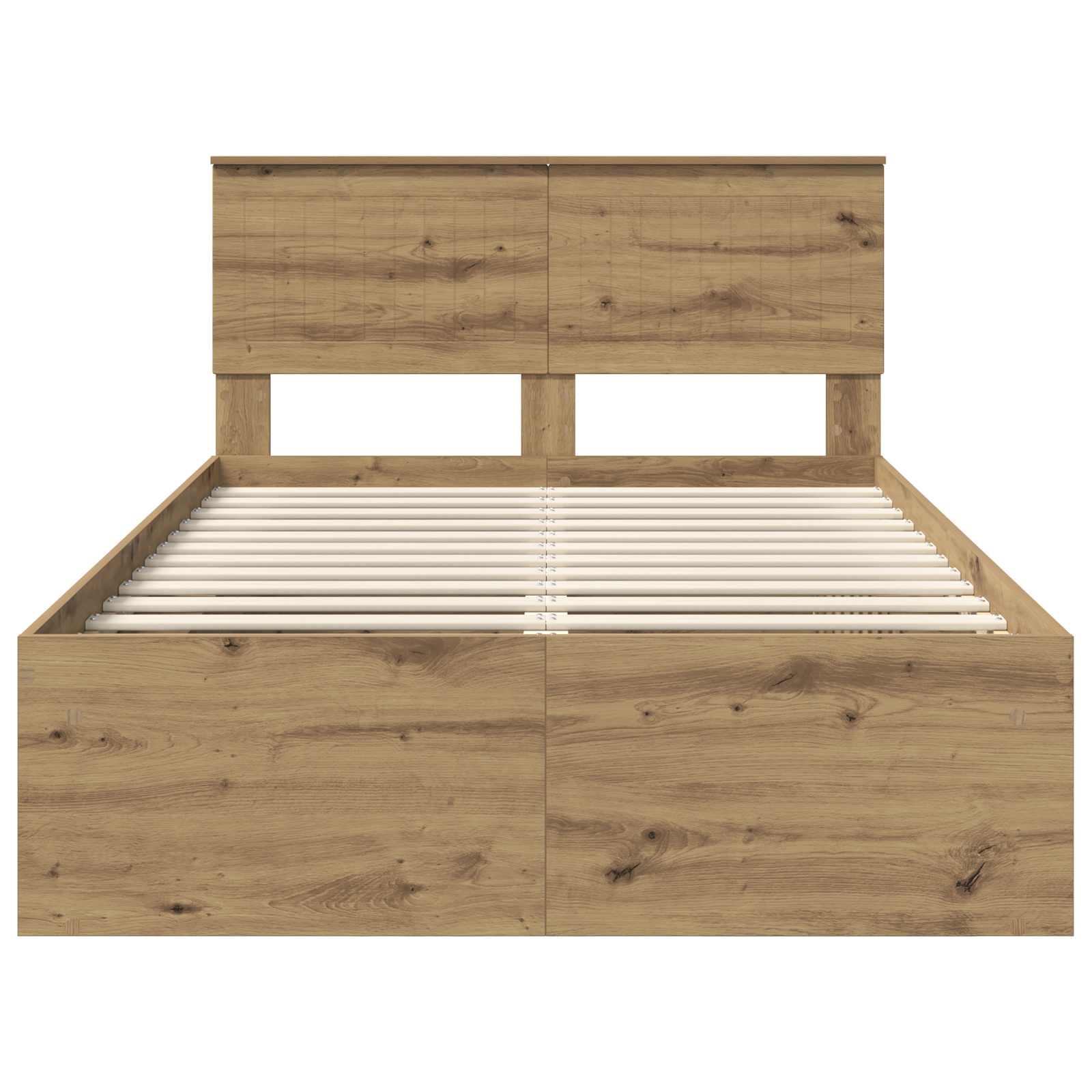 Cadre de lit Chêne artisan 120 x 190 cm Pin massif - XIOS