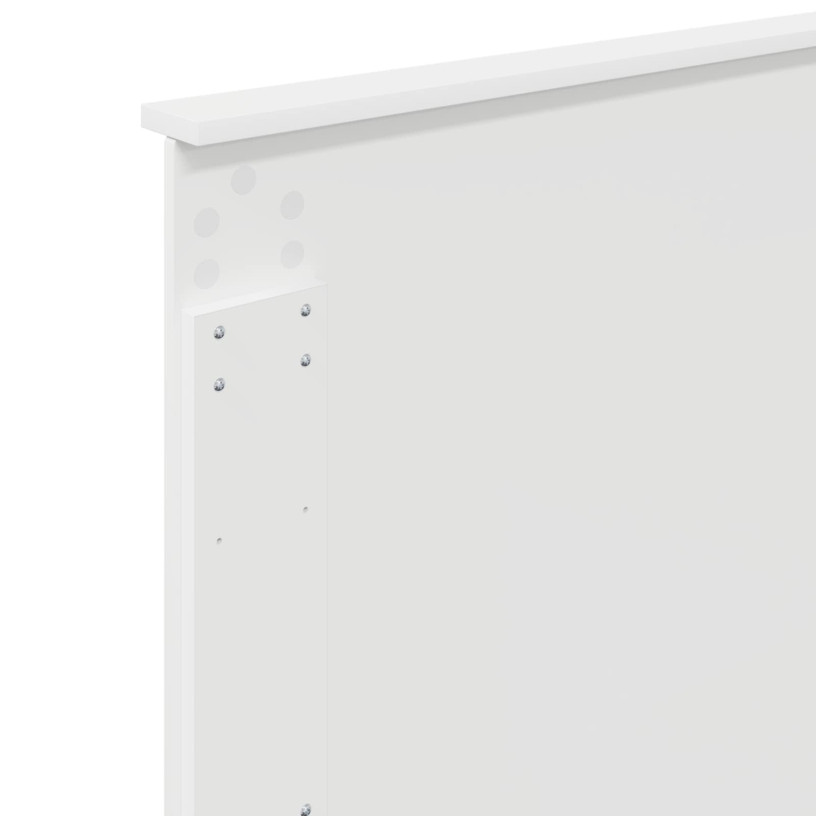 Cadre de lit avec tête de lit Blanc 100 x 200 cm Pin massif - XIOS