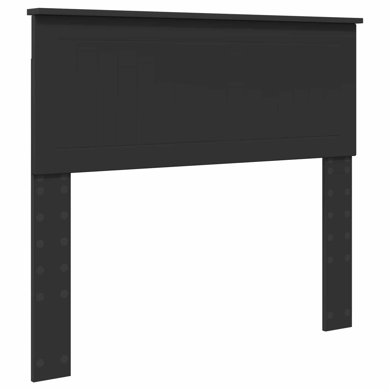 Cadre de lit avec tête de lit Noir 100 x 200 cm Pin massif - XIOS