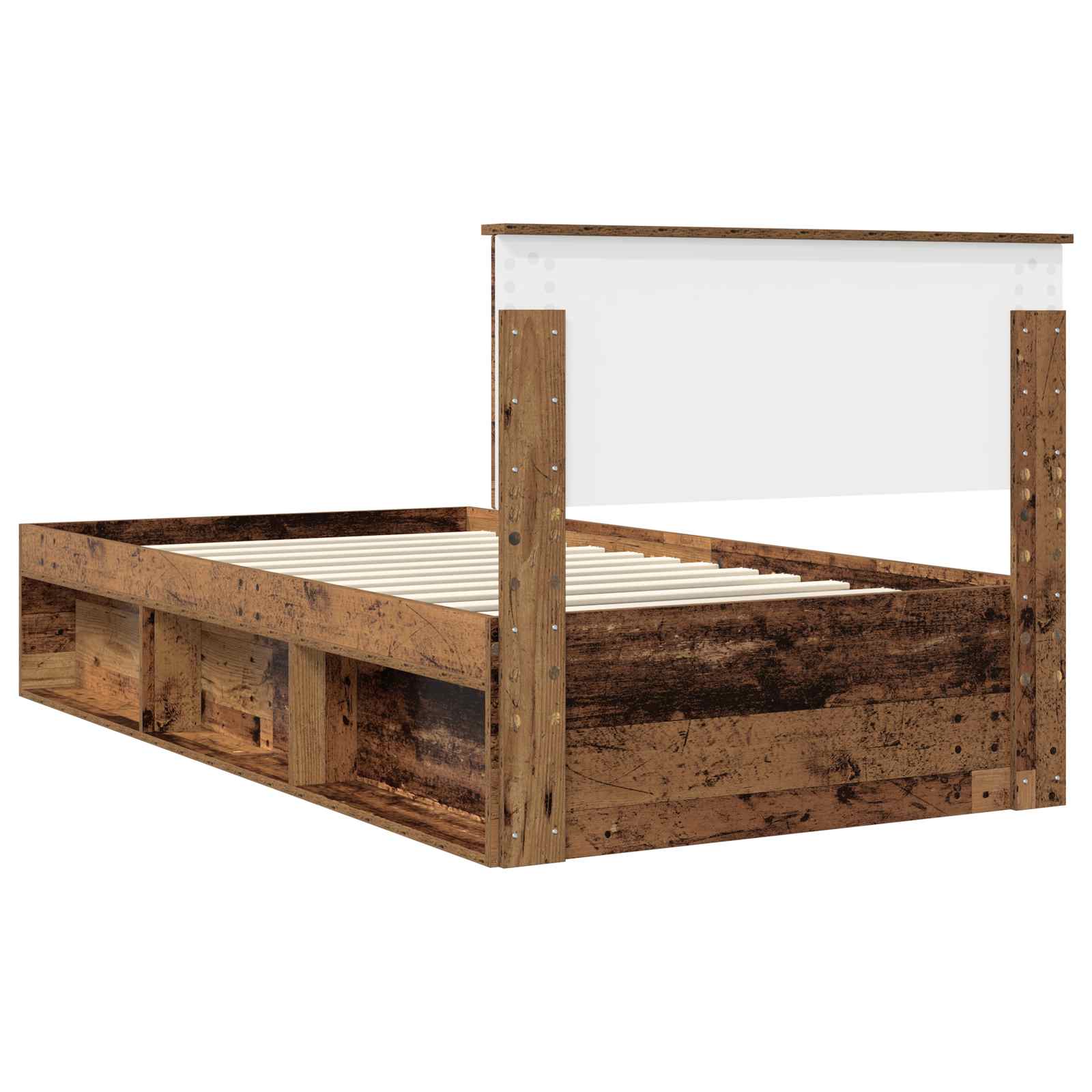 Cadre de lit Bois ancien 100 x 200 cm Pin massif - XIOS