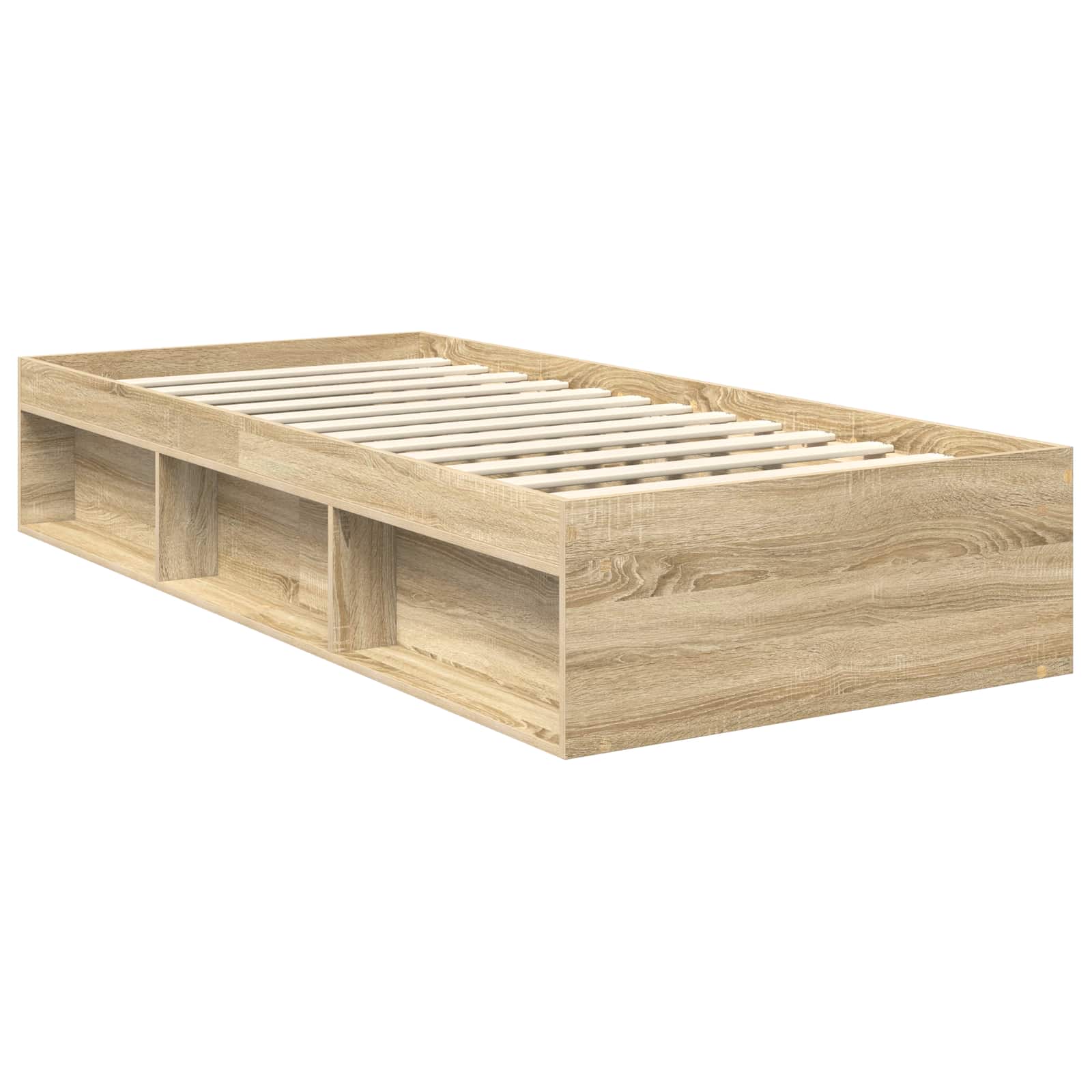 Cadre de lit Chêne Sonoma 90 x 200 cm Pin massif - XIOS