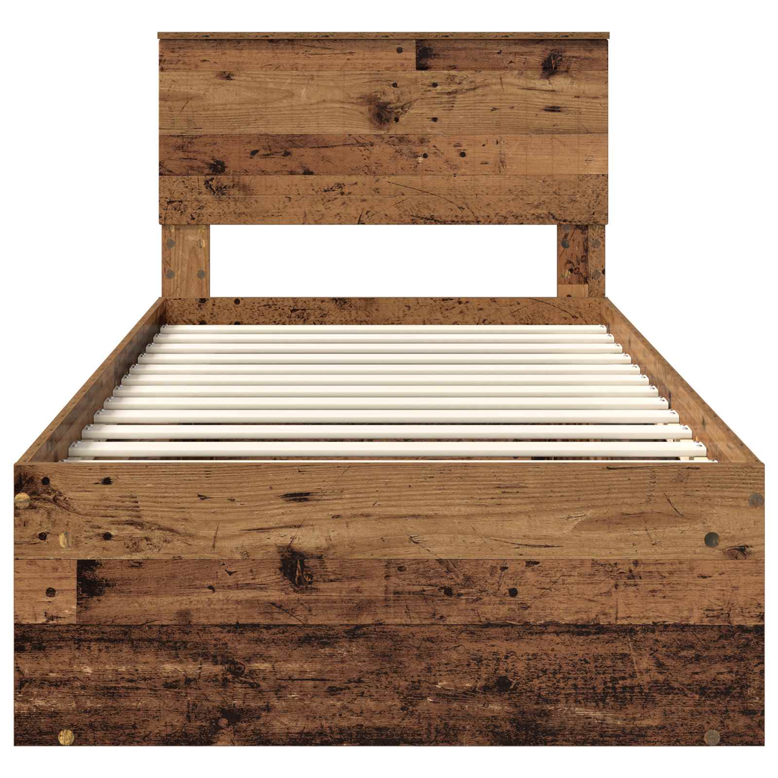 Cadre de lit Bois ancien 90 x 190 cm Pin massif - XIOS