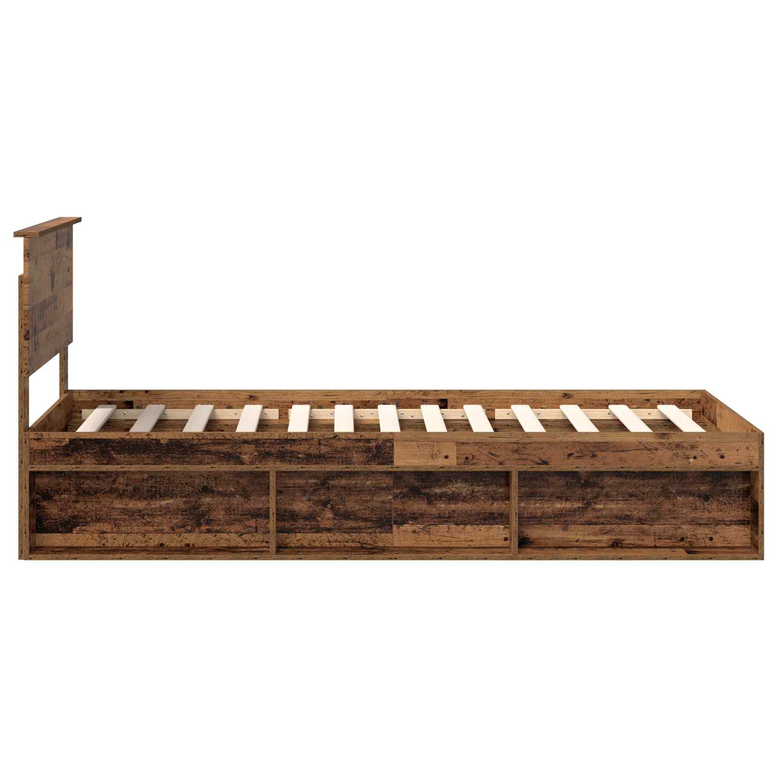 Cadre de lit Bois ancien 90 x 190 cm Pin massif - XIOS