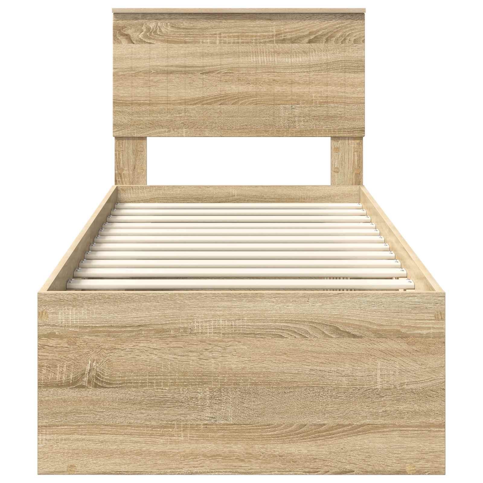 Cadre de lit Chêne Sonoma 75 x 190 cm Pin massif - XIOS