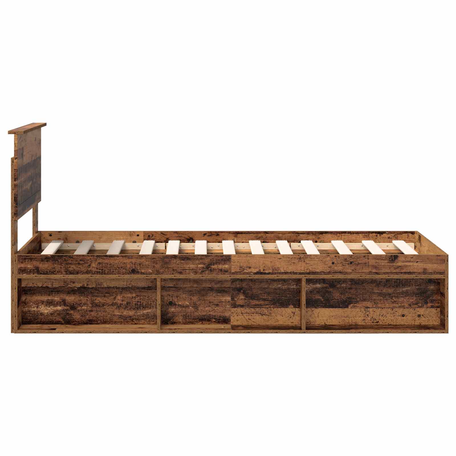 Cadre de lit Bois ancien 75 x 190 cm Pin massif - XIOS