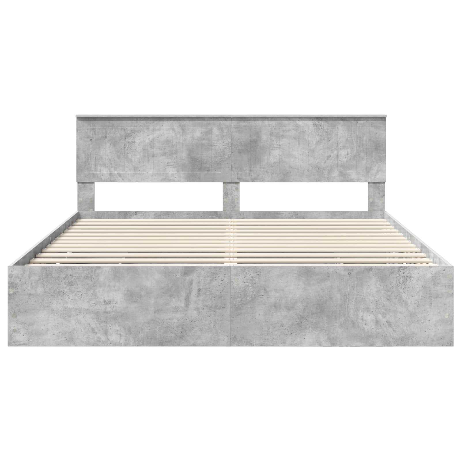 Cadre de lit Gris béton 180 x 200 cm Bois Ingénierie - XIOS