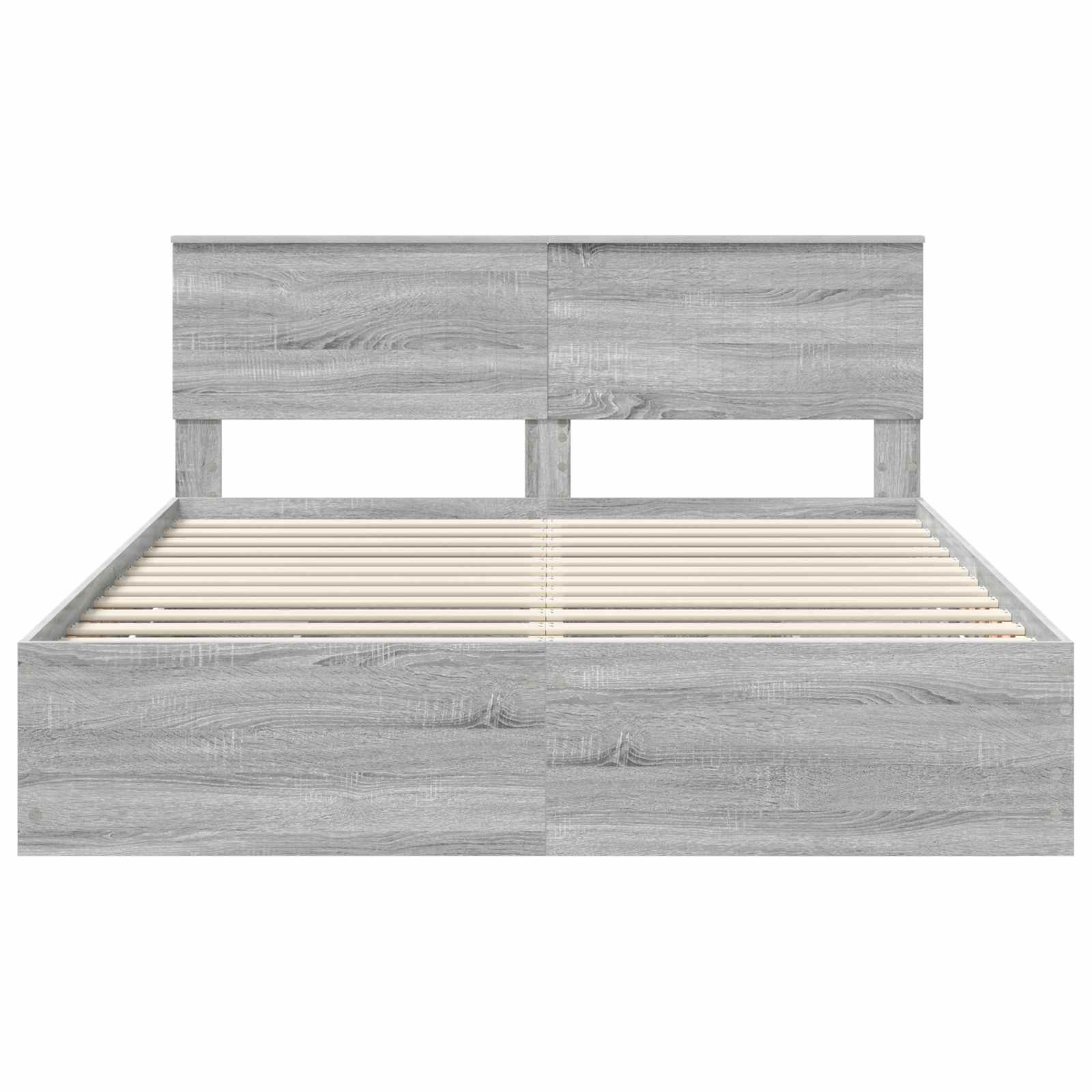 Cadre de lit Gris Sonoma 160 x 200 cm Bois Ingénierie - XIOS