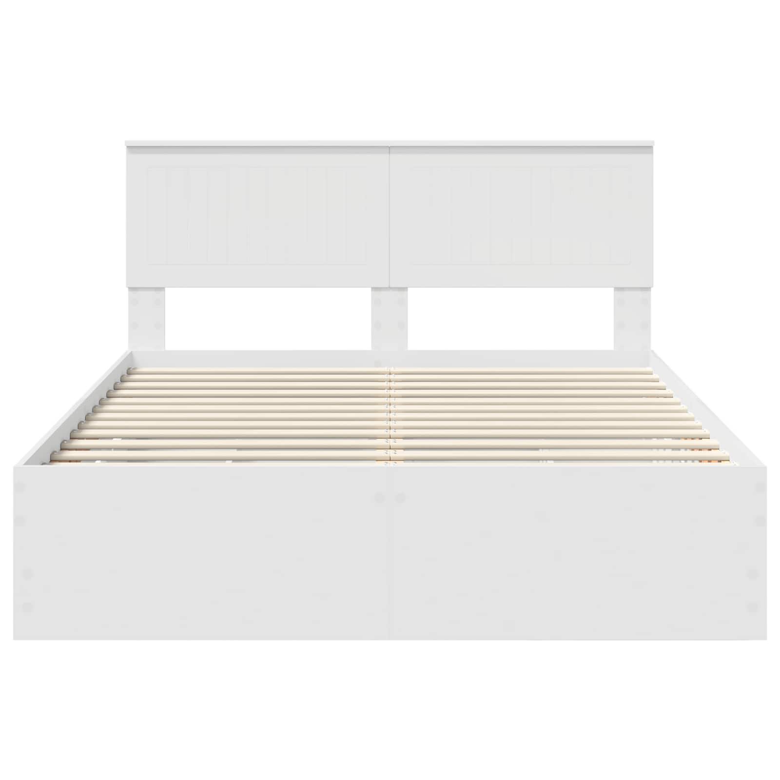 Cadre de lit avec tiroir Blanc 140 x 190 cm Bois Ingénierie - XIOS
