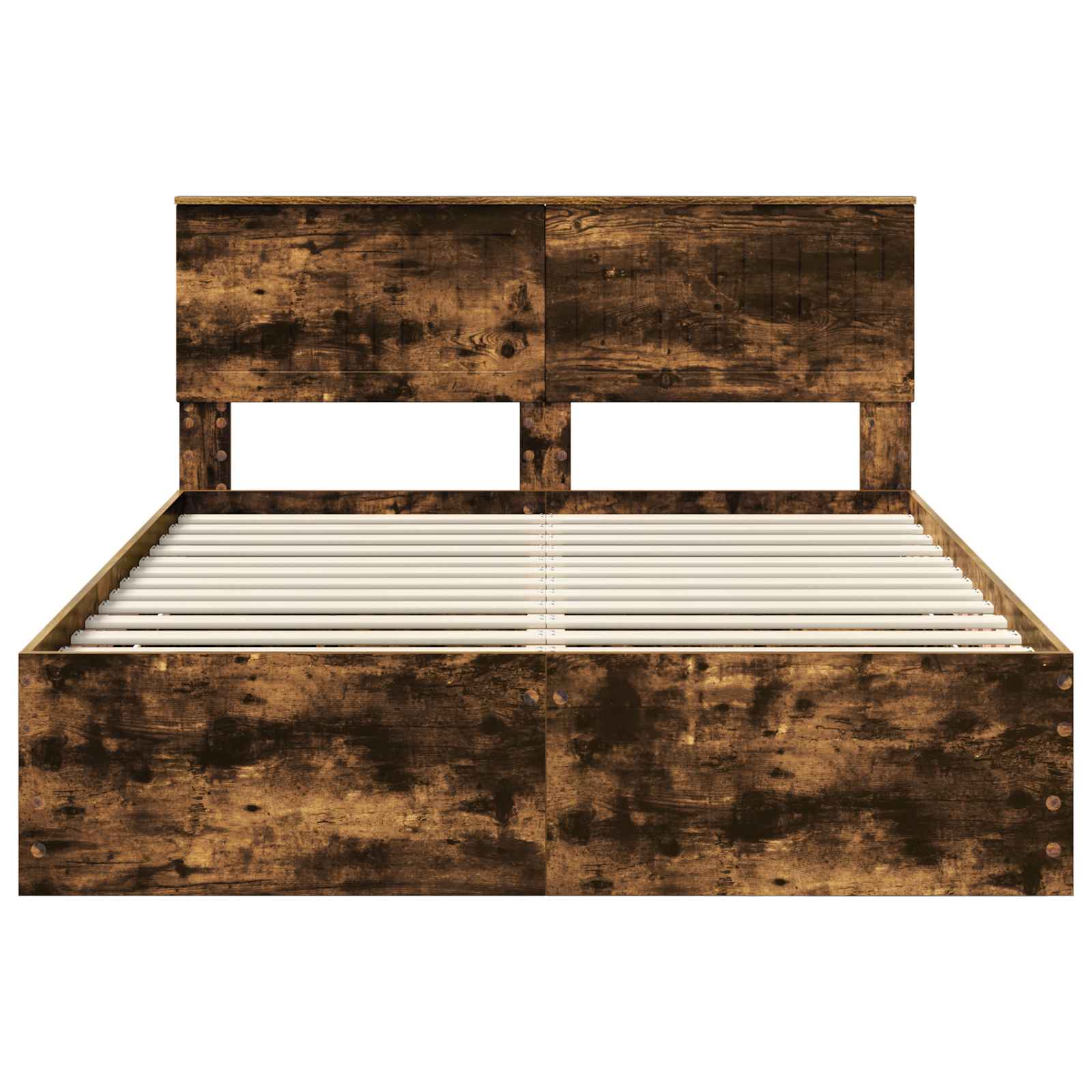 Cadre de lit Chêne fumé 135 x 190 cm Bois Ingénierie - XIOS