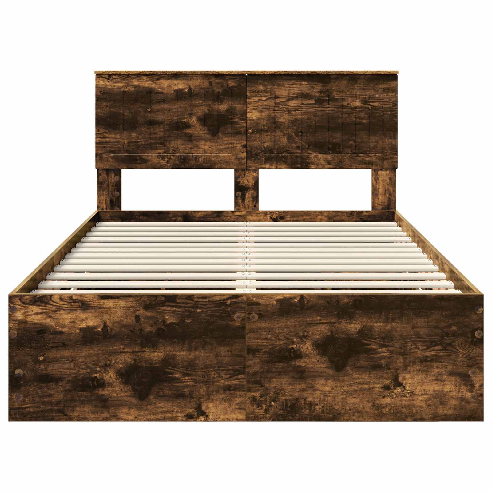 Cadre de lit Chêne fumé 120 x 190 cm Bois Ingénierie - XIOS
