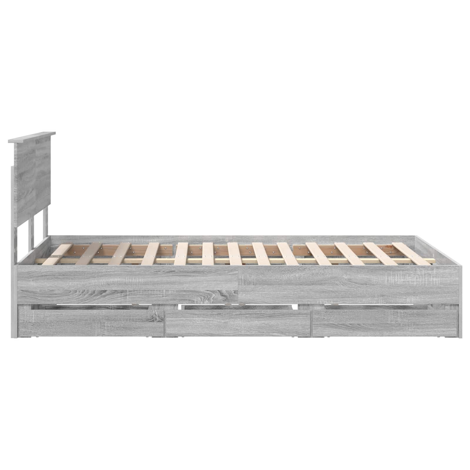 Cadre de lit Gris Sonoma 120 x 190 cm Bois Ingénierie - XIOS