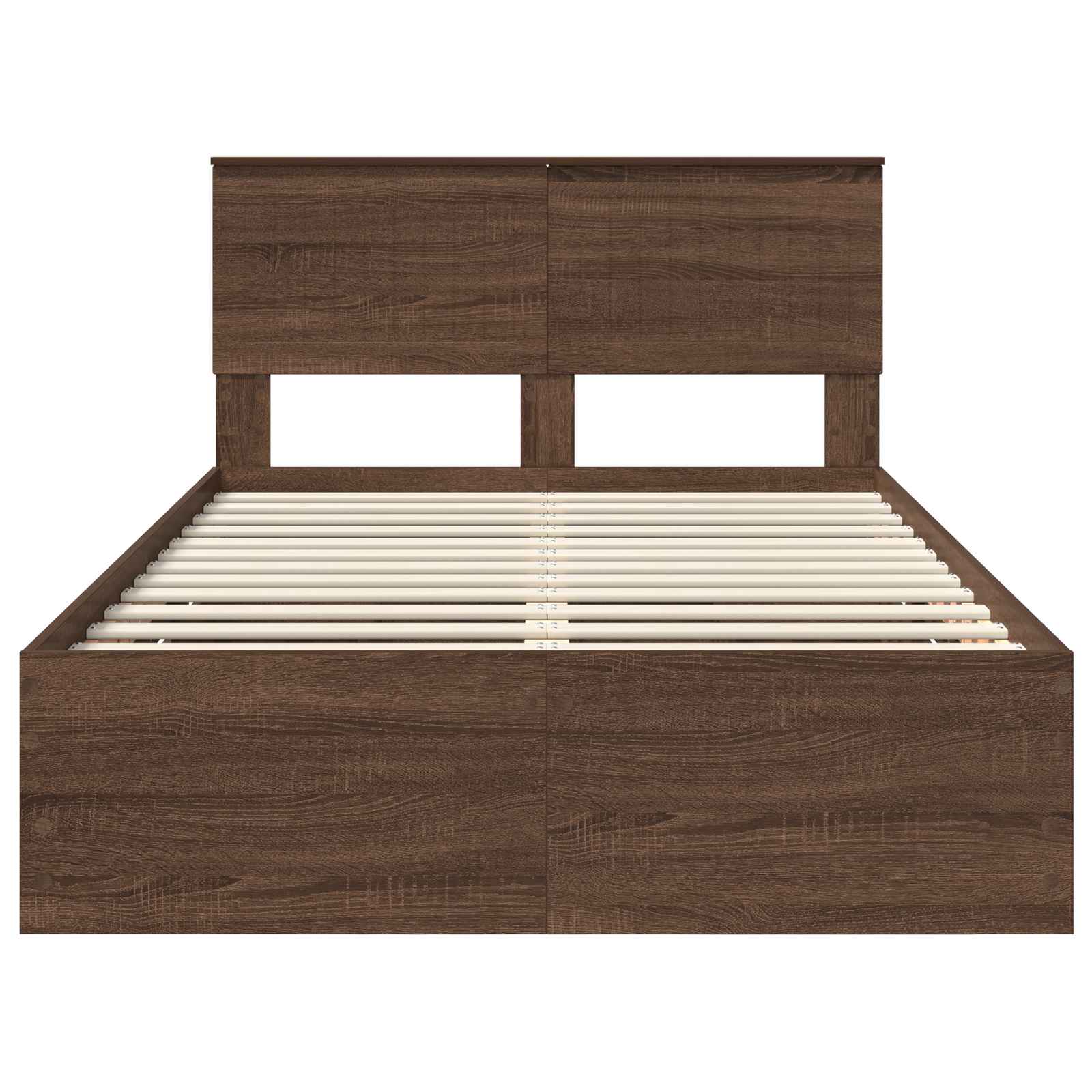 Cadre de lit Chêne brun 120 x 190 cm Bois Ingénierie - XIOS