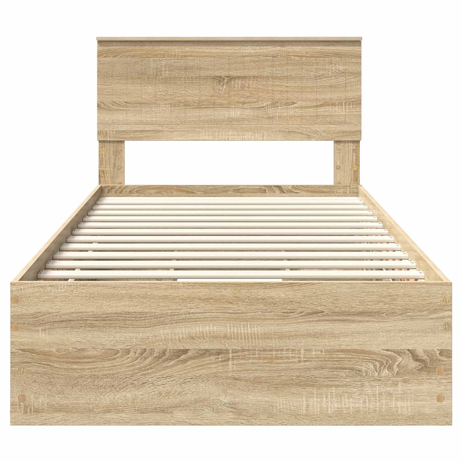 Cadre de lit Chêne Sonoma 100 x 200 cm Bois Ingénierie - XIOS