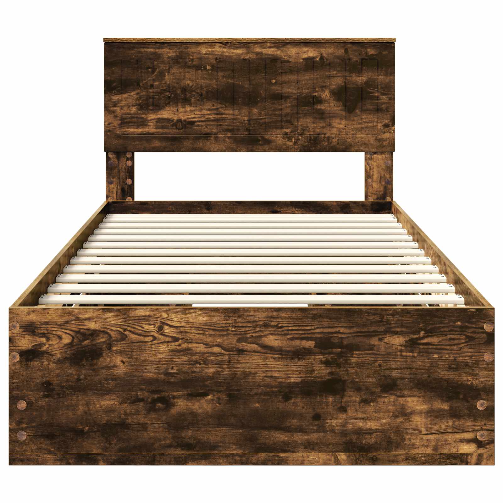 Cadre de lit Chêne fumé 100 x 200 cm Bois Ingénierie - XIOS