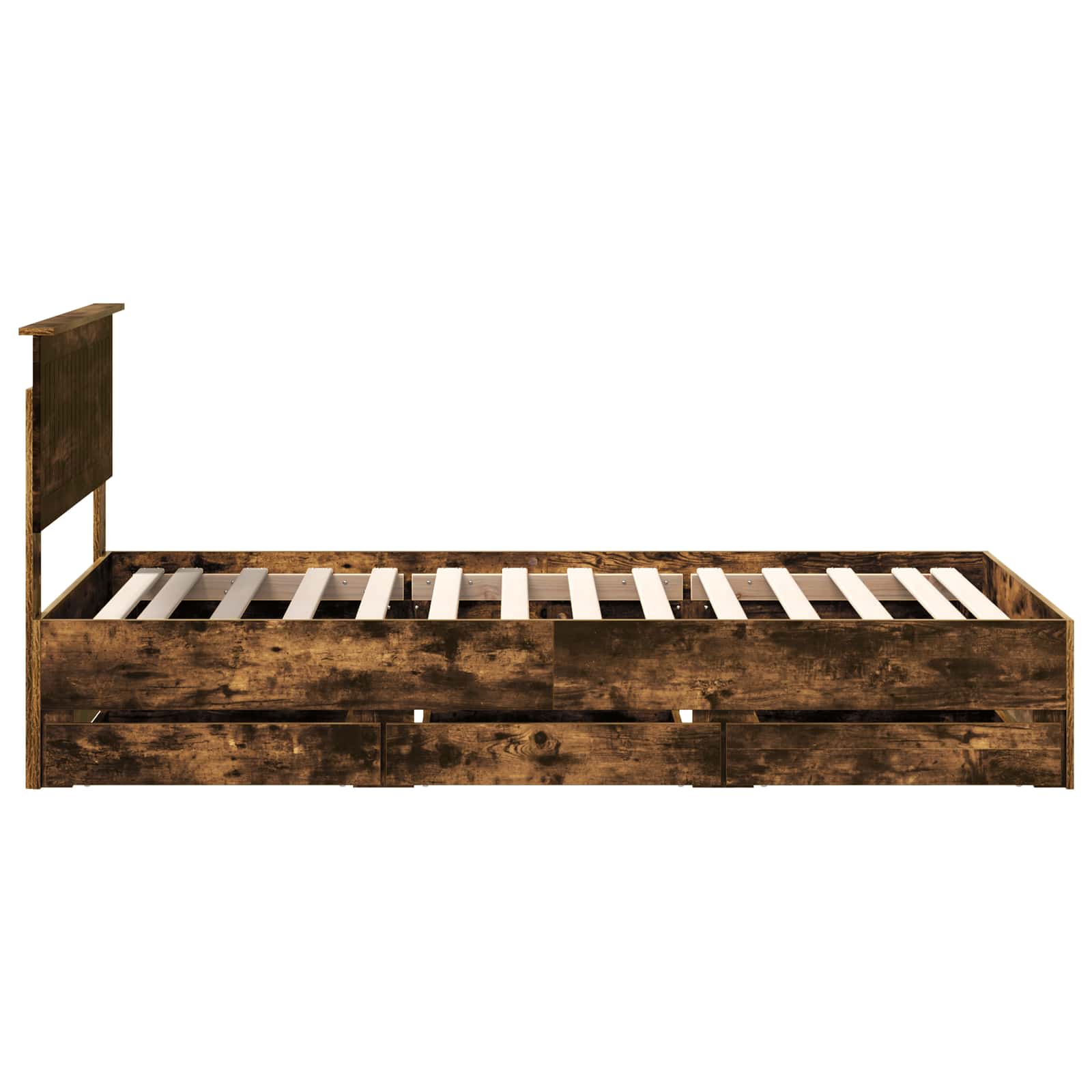 Cadre de lit Chêne fumé 100 x 200 cm Bois Ingénierie - XIOS