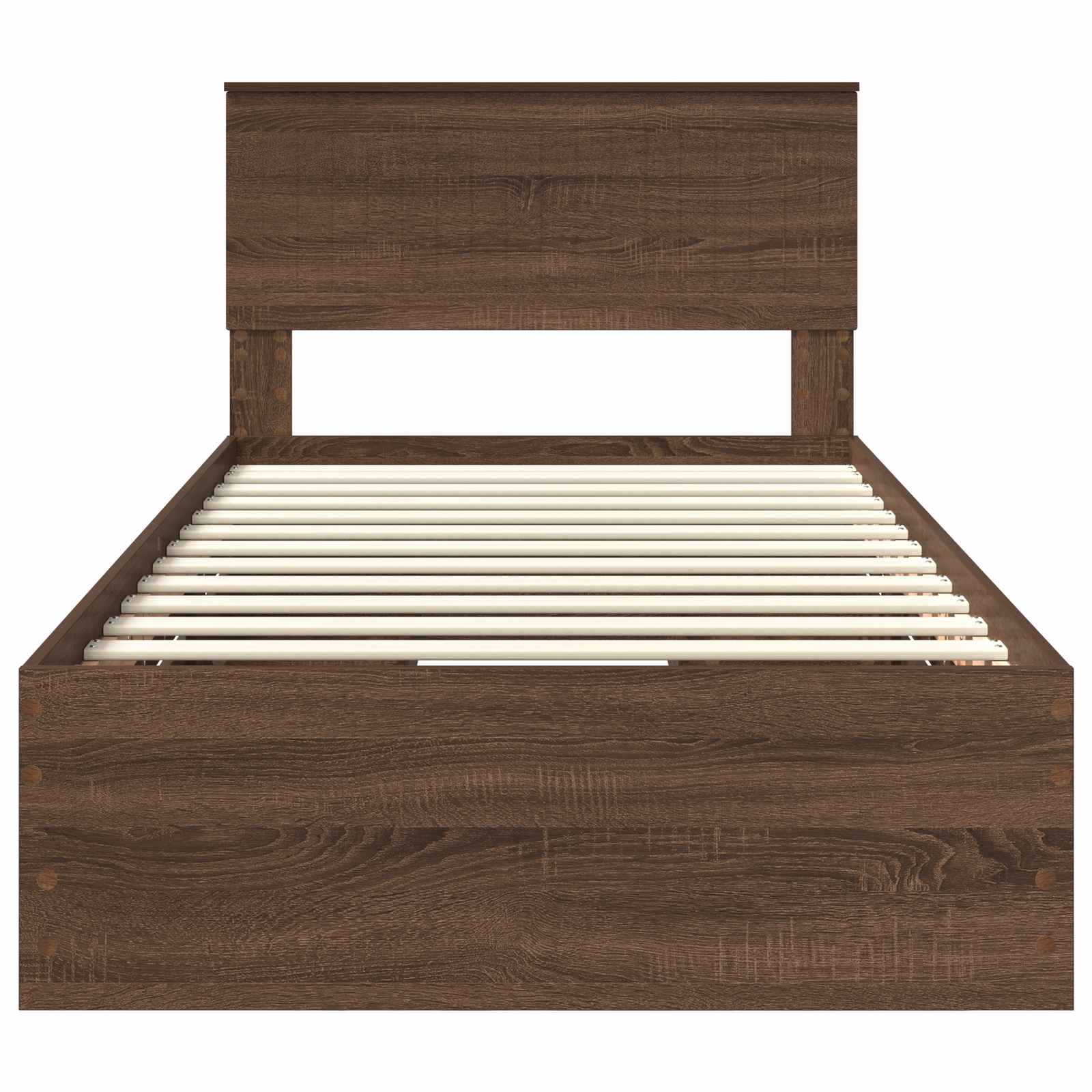 Cadre de lit Chêne brun 100 x 200 cm Bois Ingénierie - XIOS